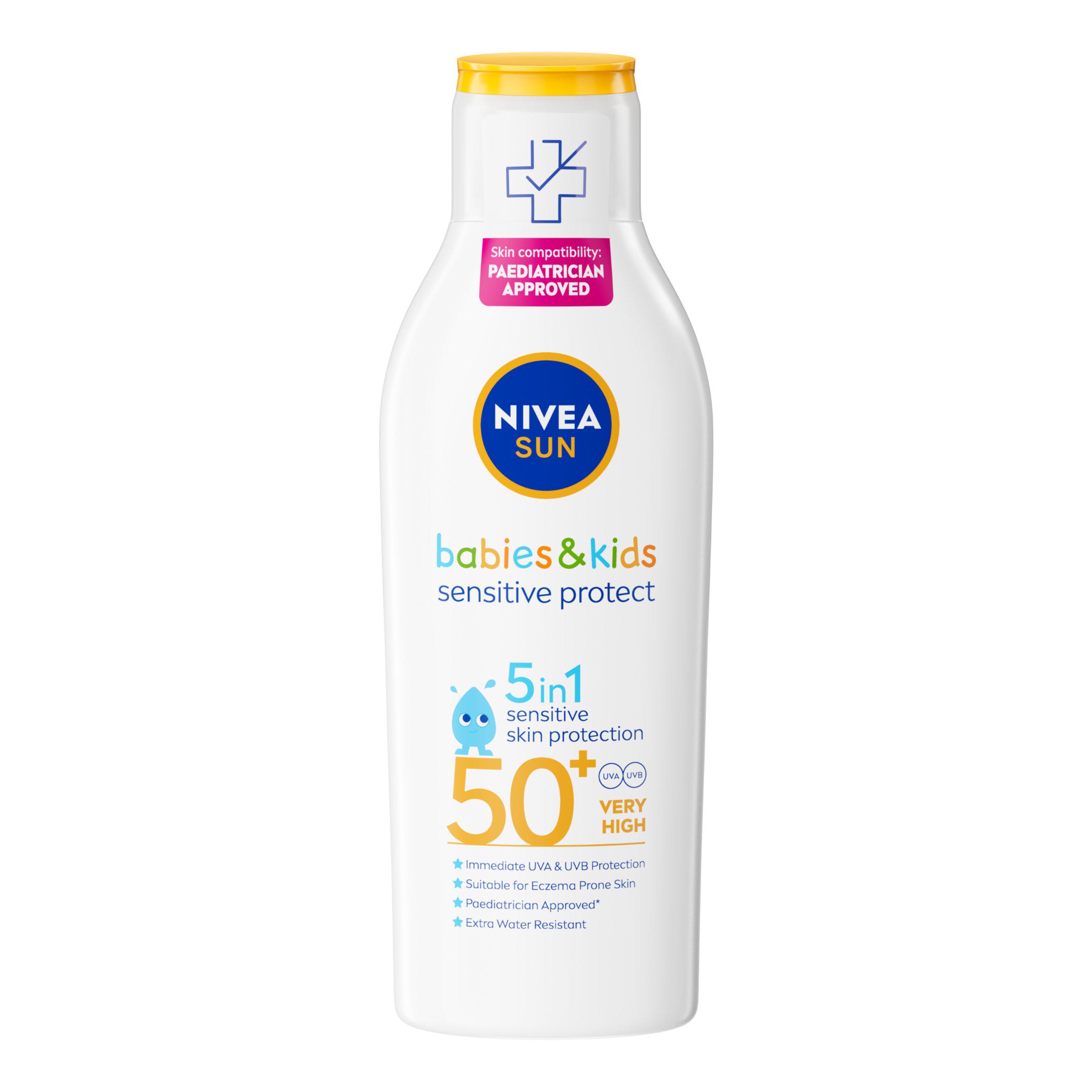 Nivea Sun 200ml Kids Protect & Sensitive Sun SPF 50+ Cream Lotion