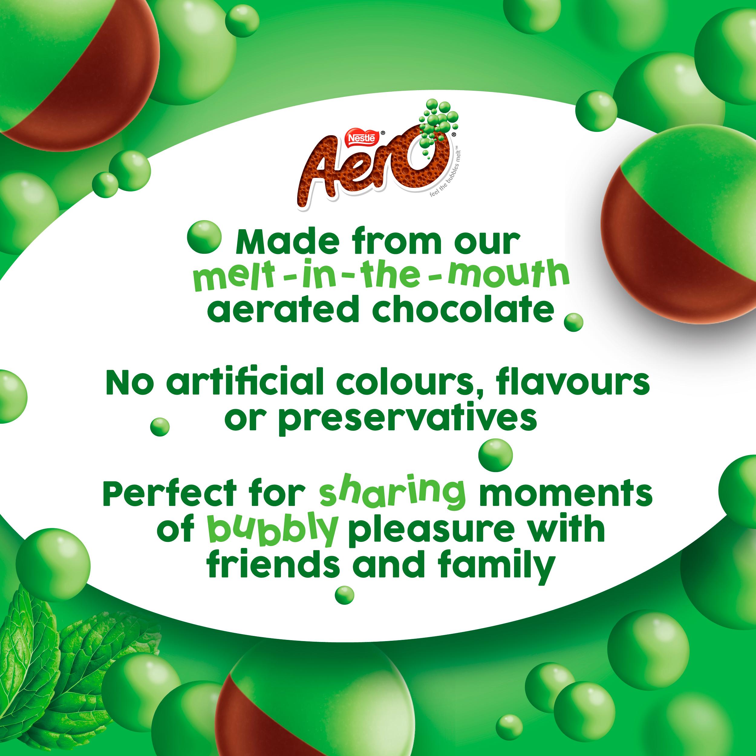 Aero Bubbles Peppermint Mint Chocolate Sharing Bag 92g thumbnail 4