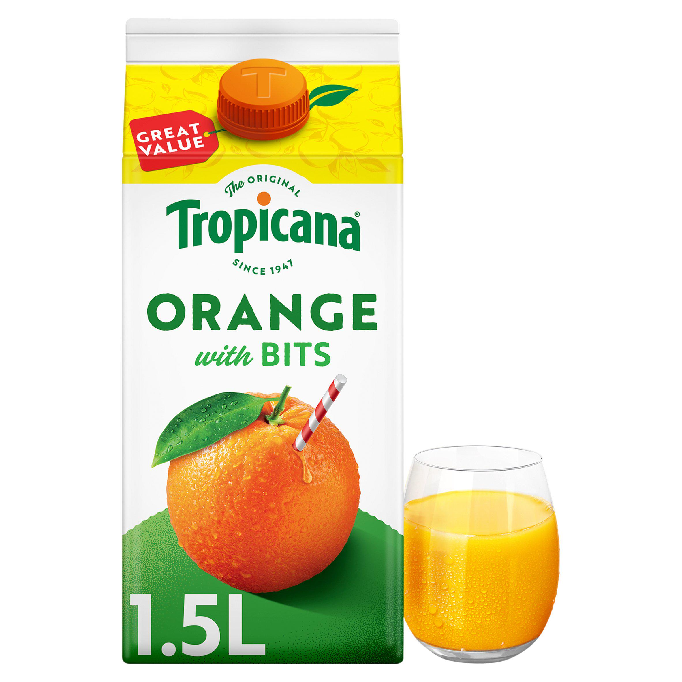 Tropicana Original Orange with Bits Fruit Juice 1.5L
