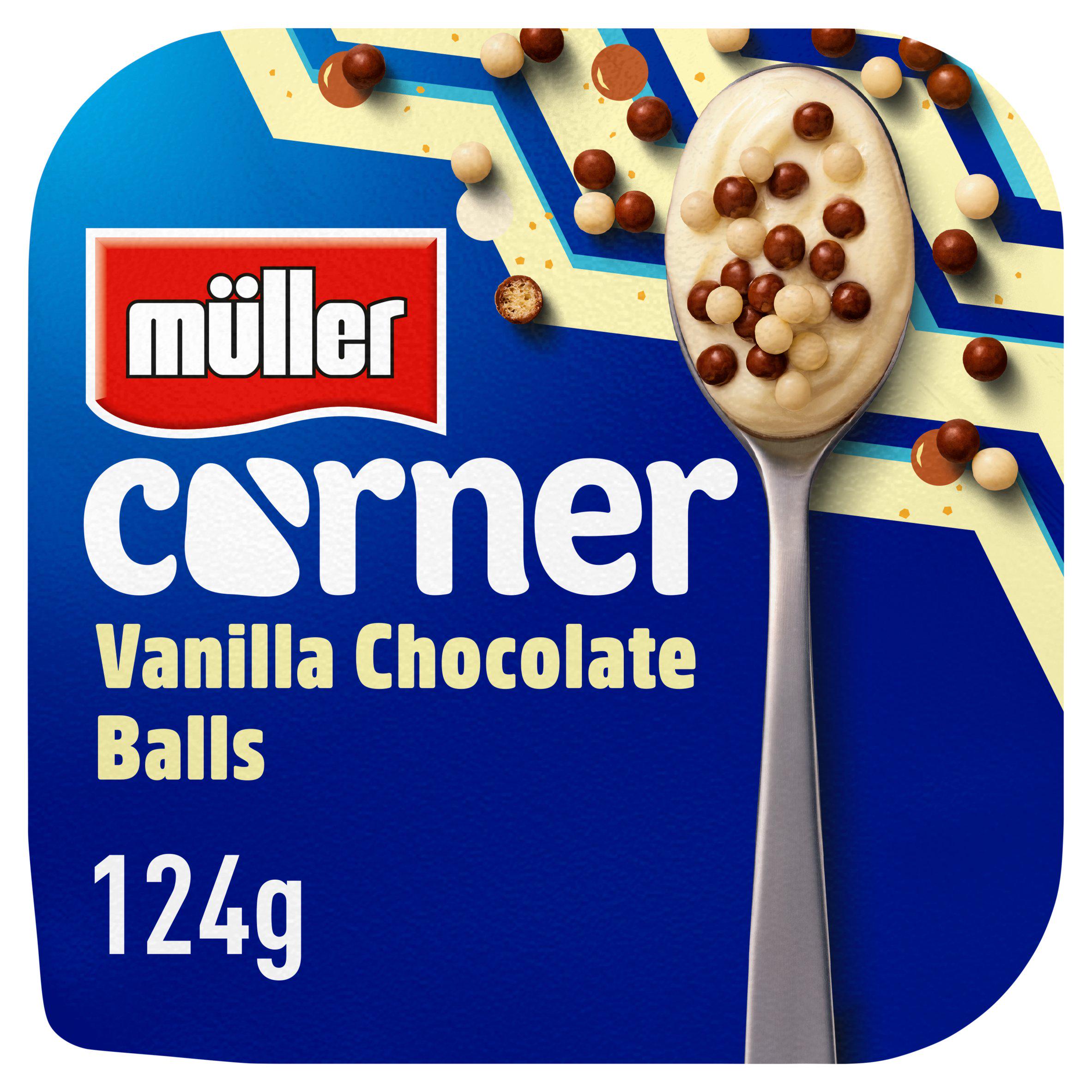 Vanilla Yogurt with Chocolate Balls