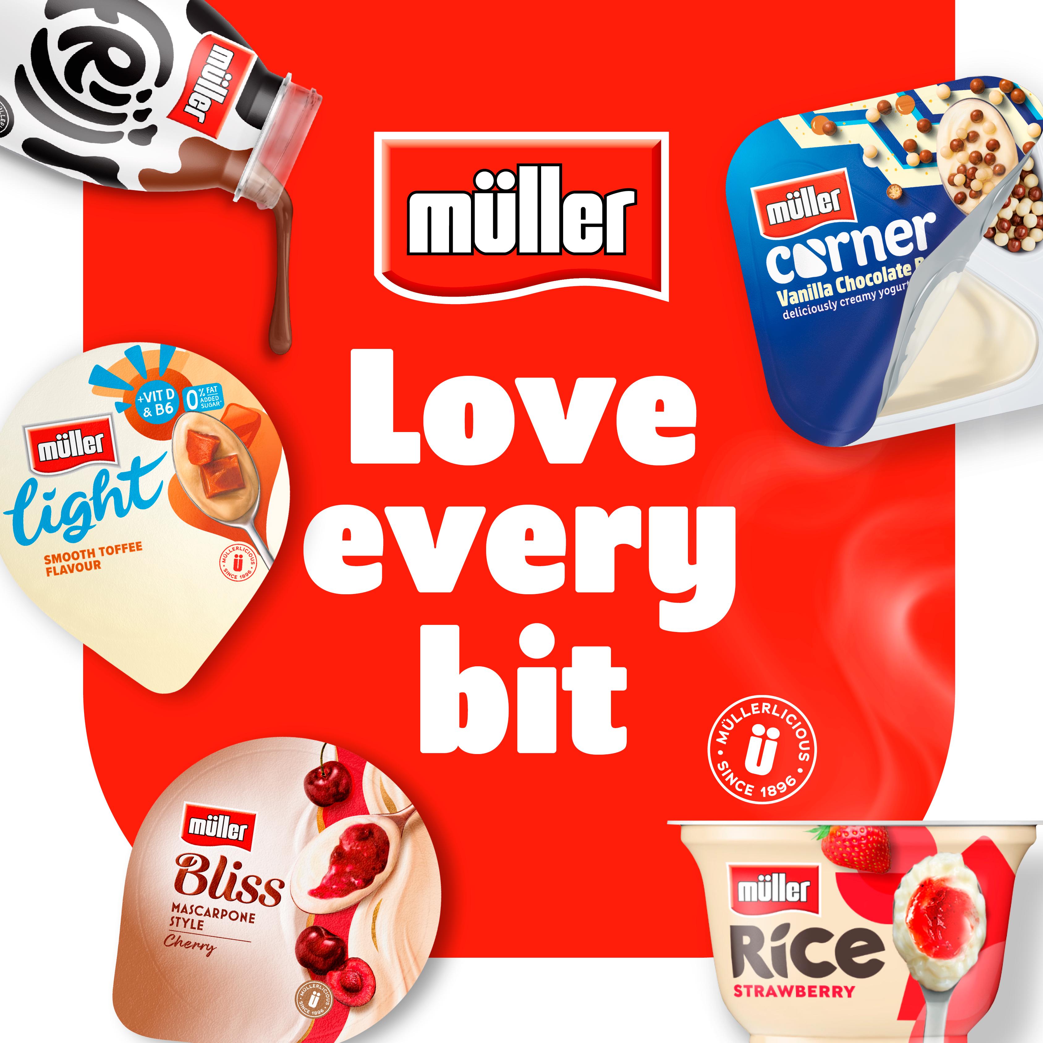 Muller Corner Toffee Yogurt with Chocolate Hoops 124g thumbnail 5