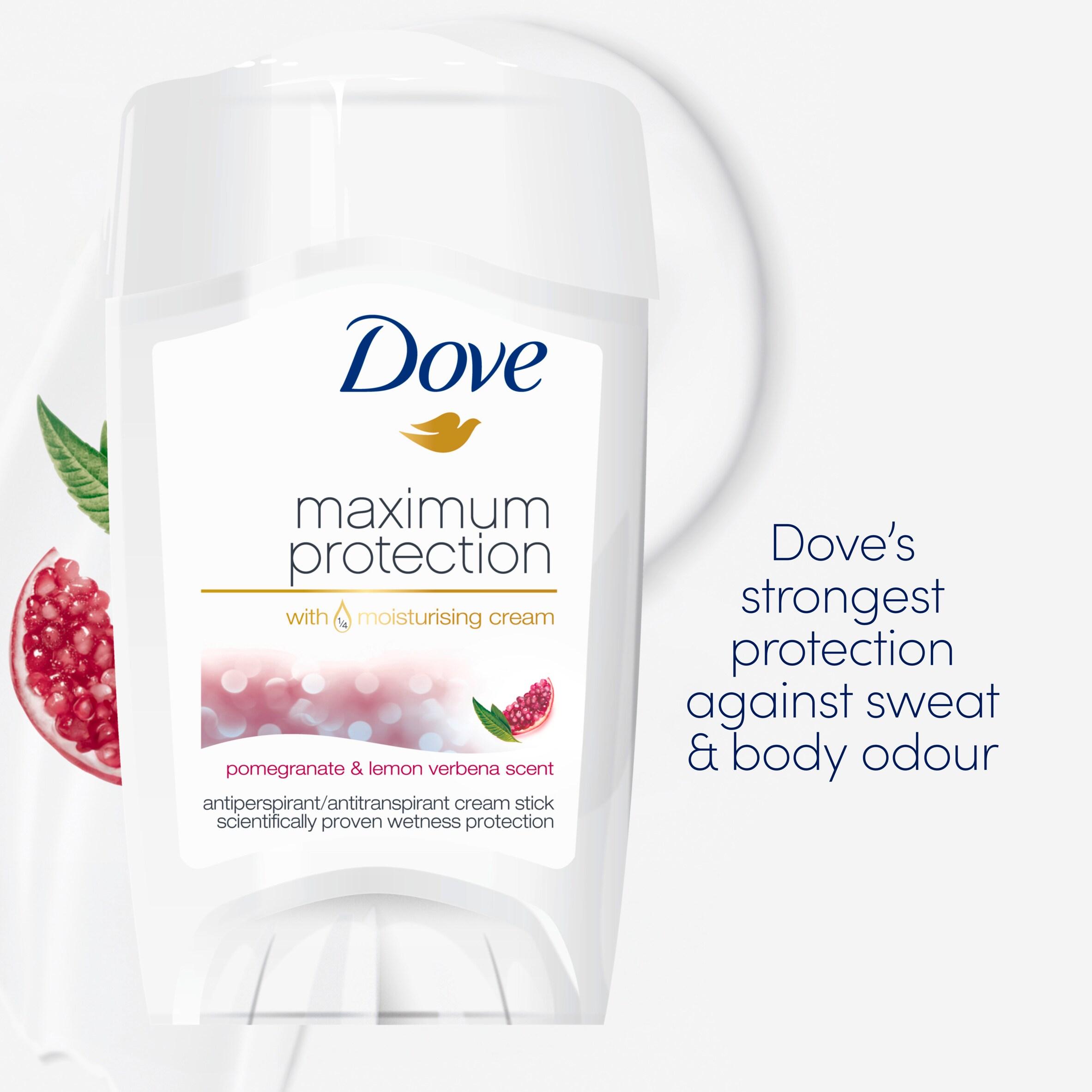 Dove Maximum Protection Anti-Perspirant Cream Stick Deodorant, Pomegranate & Lemon Verbena 45ml thumbnail 2