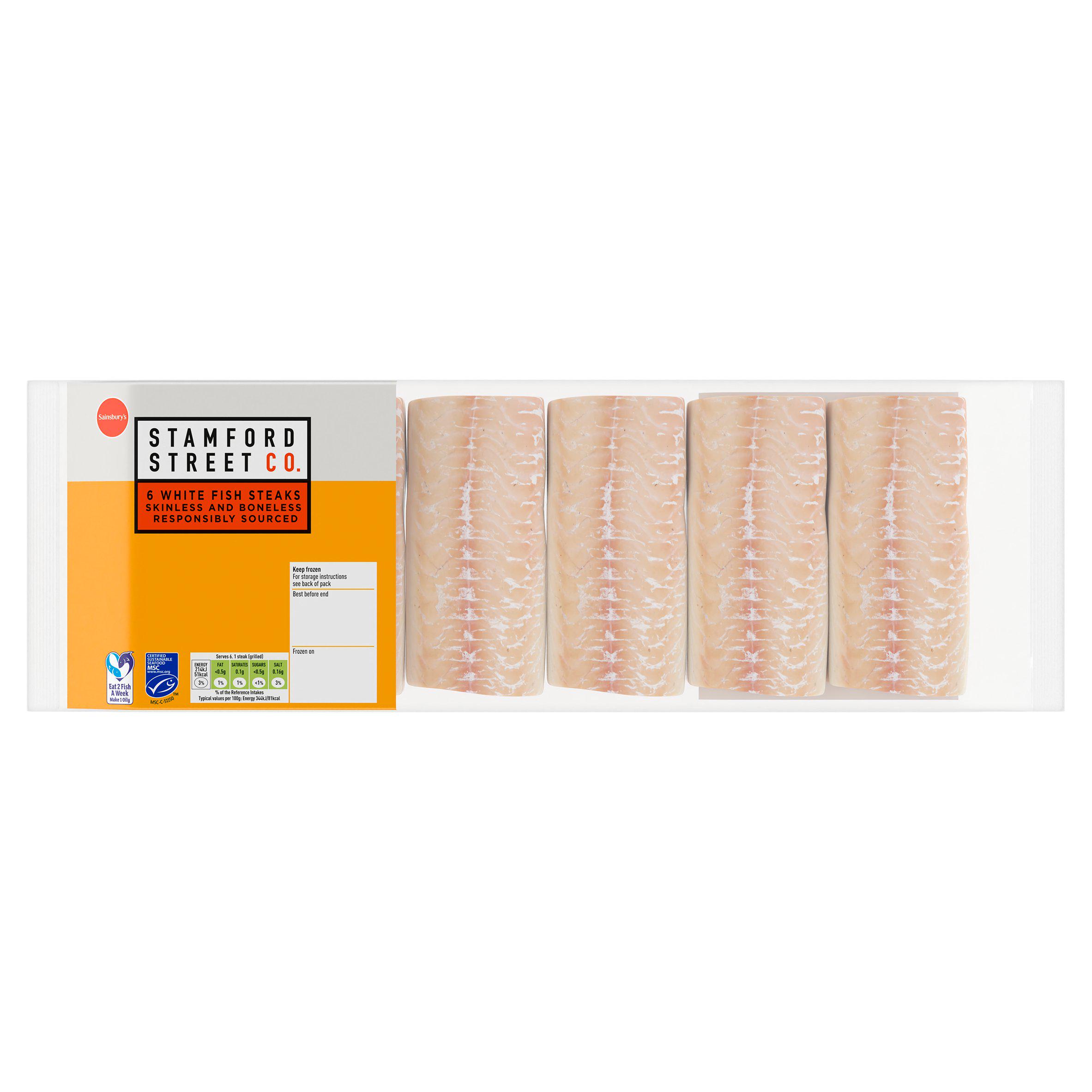Stamford Street Co. White Fish Steaks x6 520g