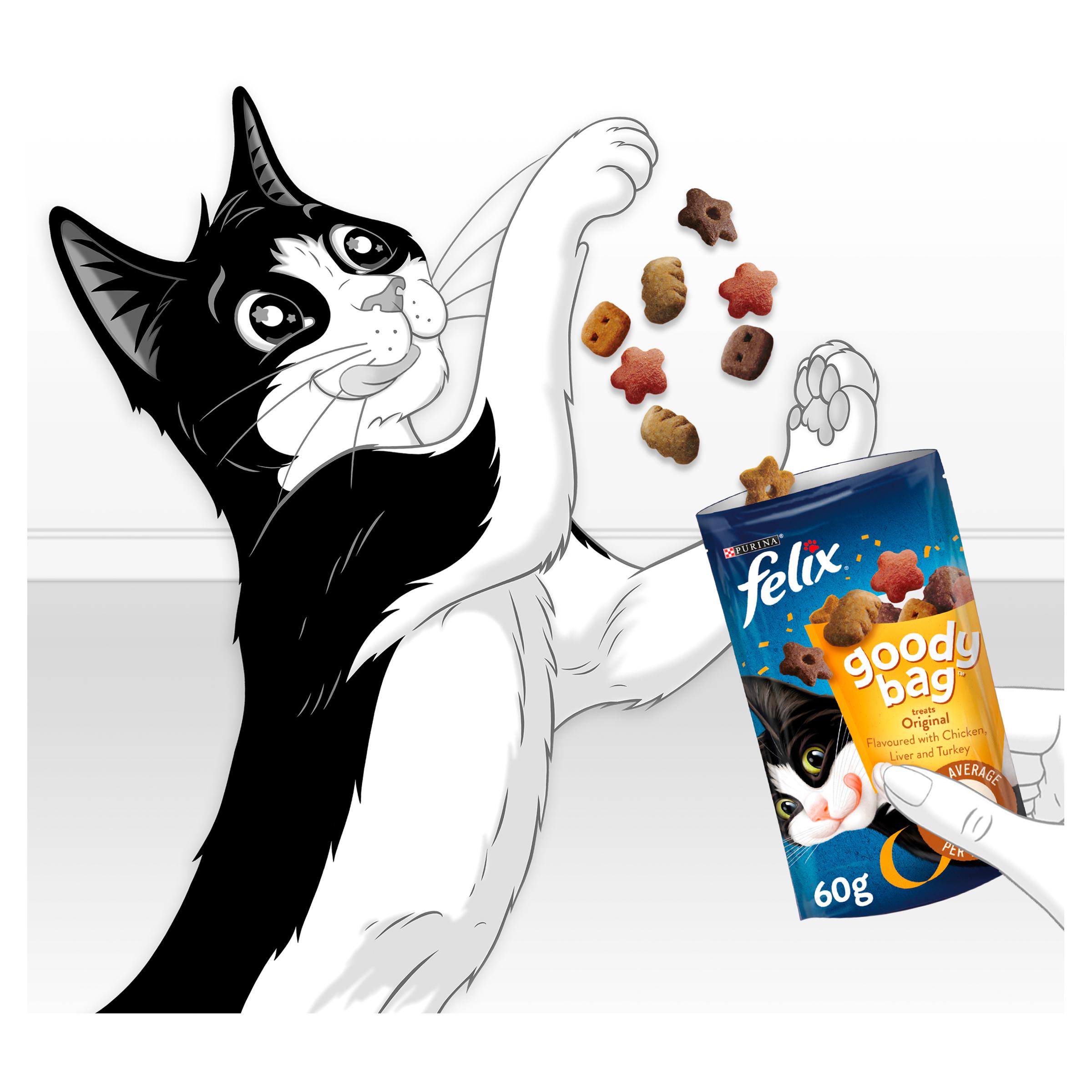 Felix Goody Bag Cat Treats Original Mix 60g thumbnail 4