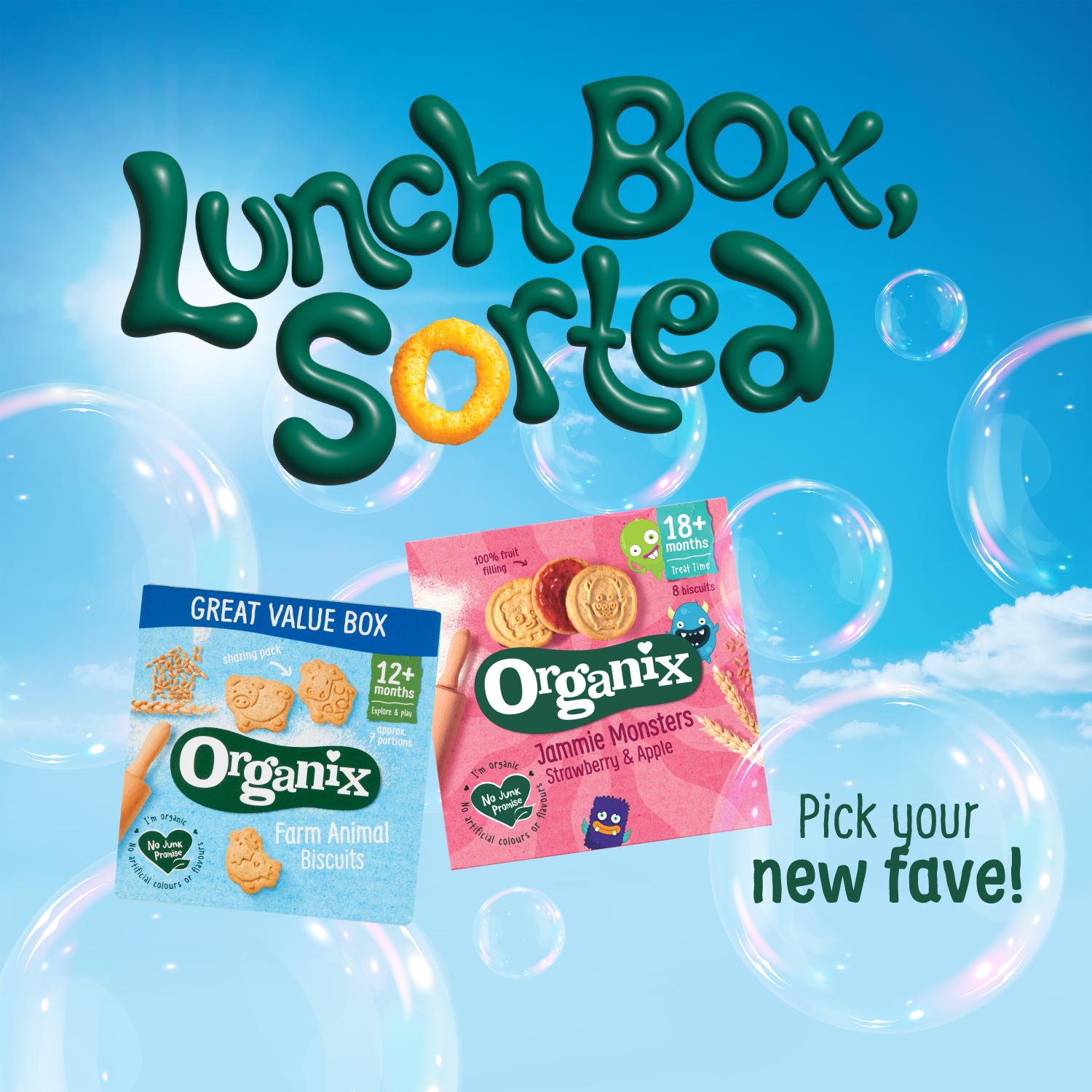 Organix Mini Cheese Crackers Toddler Snacks Multipack 12 months+ 4x20g thumbnail 4