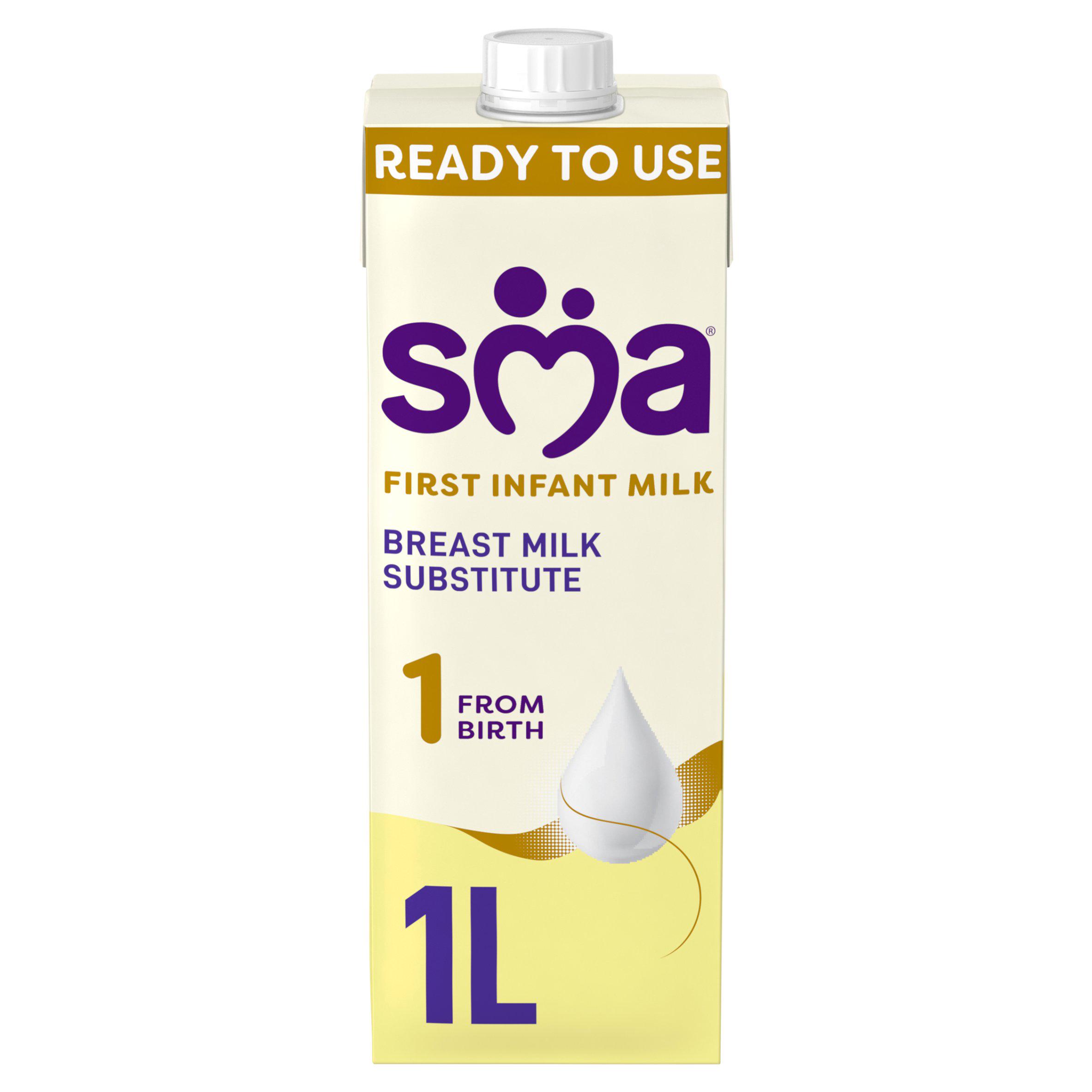 SMA Pro 1 First Infant Milk Ready to Use, From Birth