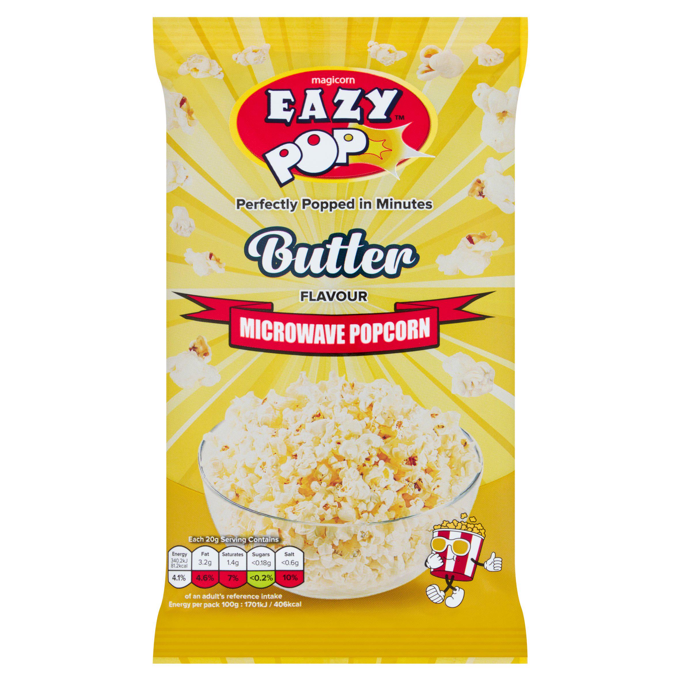 Eazypop Microwave Popcorn Butter 100g