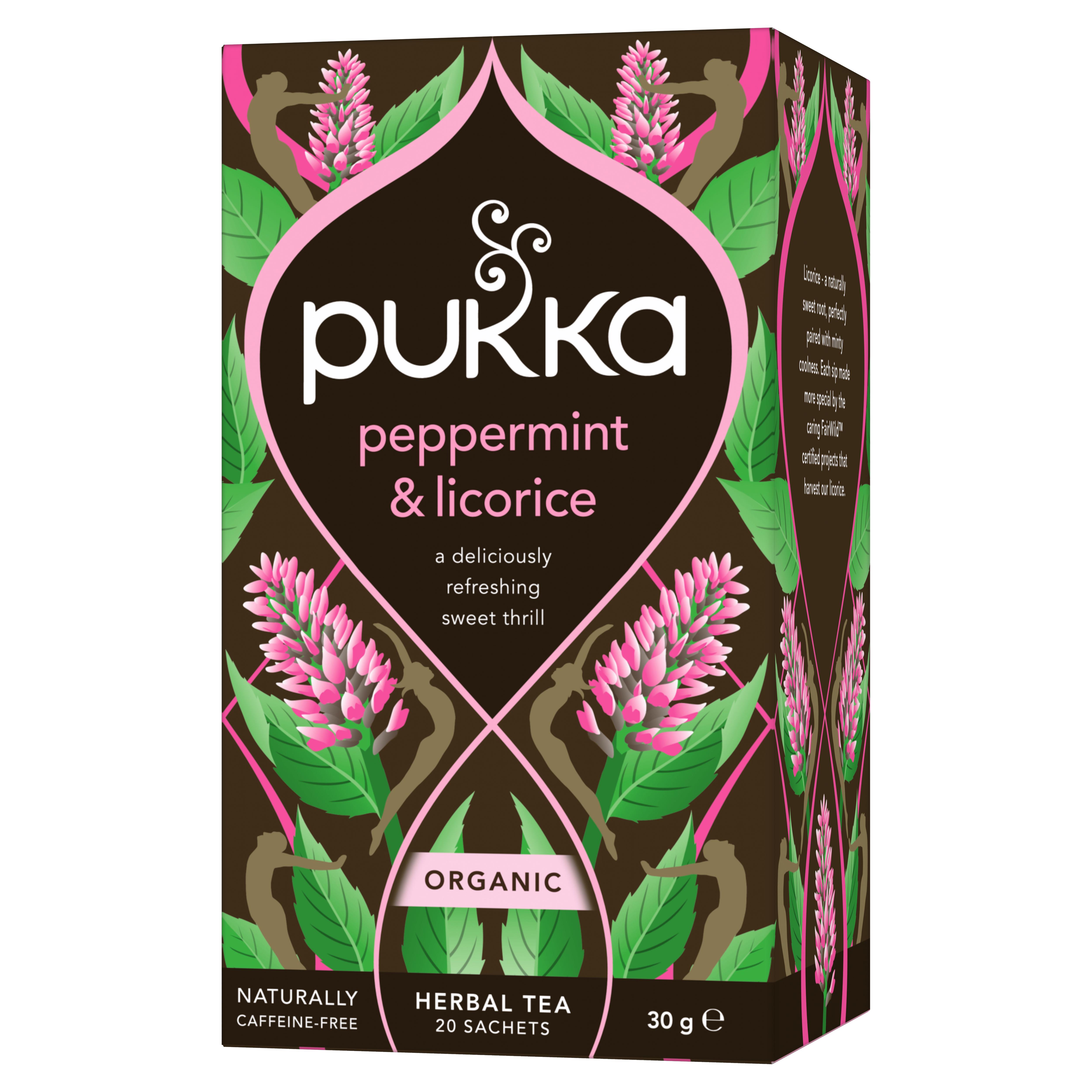 Pukka Organic Peppermint & Licorice Mint Tea Home Compostable Herbal Tea Bags x20 thumbnail 2