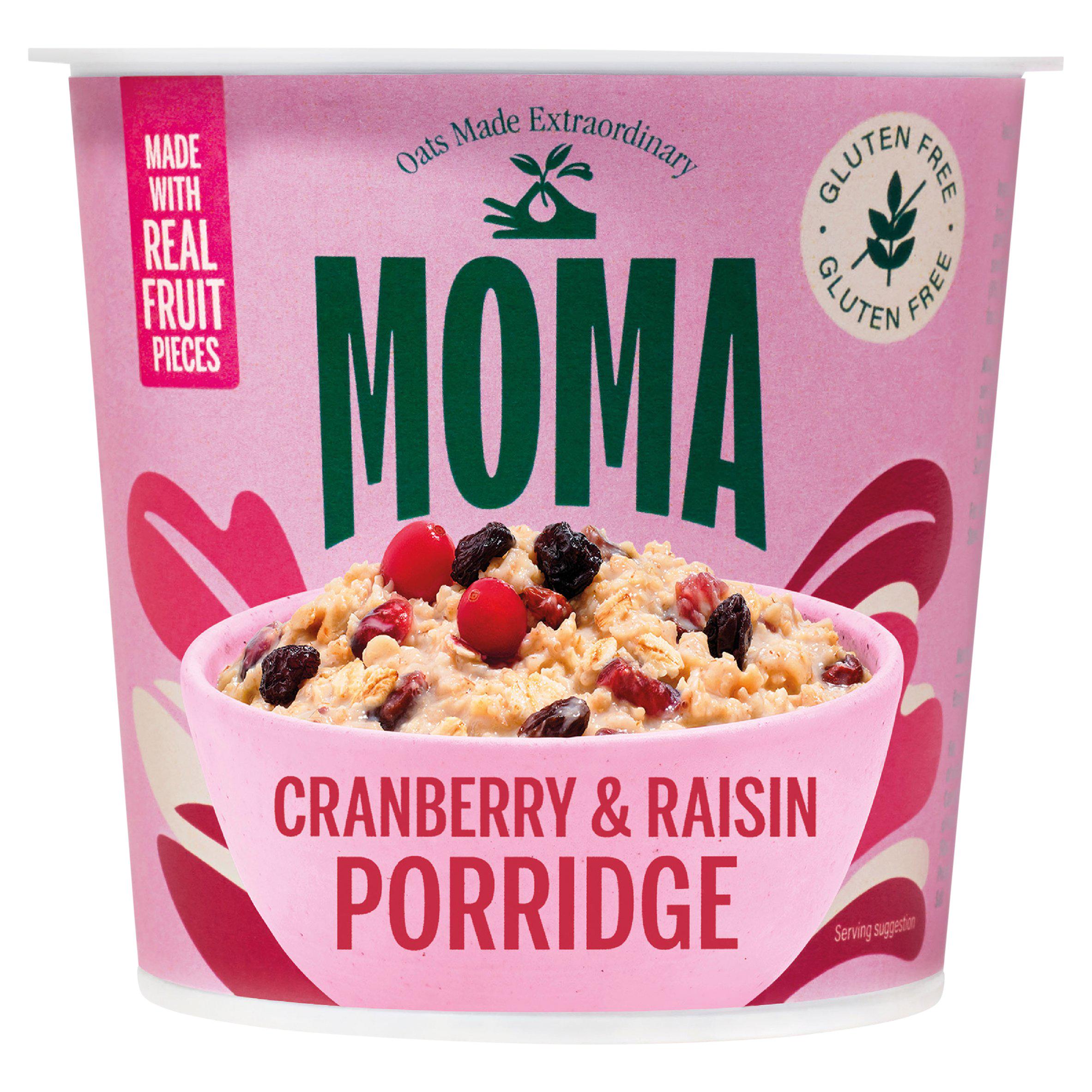 MOMA Gluten Free Cranberry & Raisin Jumbo Oat Porridge Pot