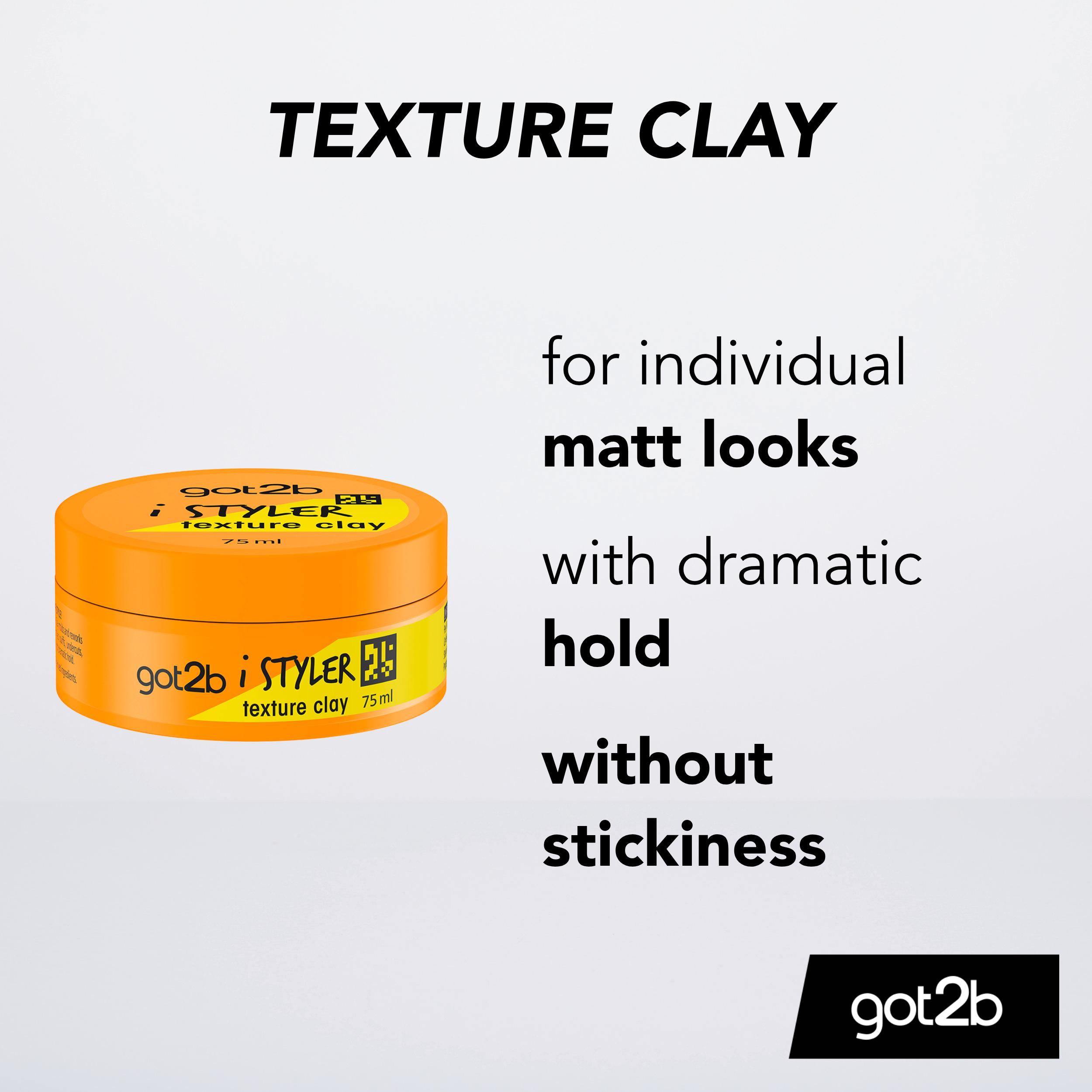 Got2b 75ml iStylers Texture Hair Styling Clay thumbnail 3