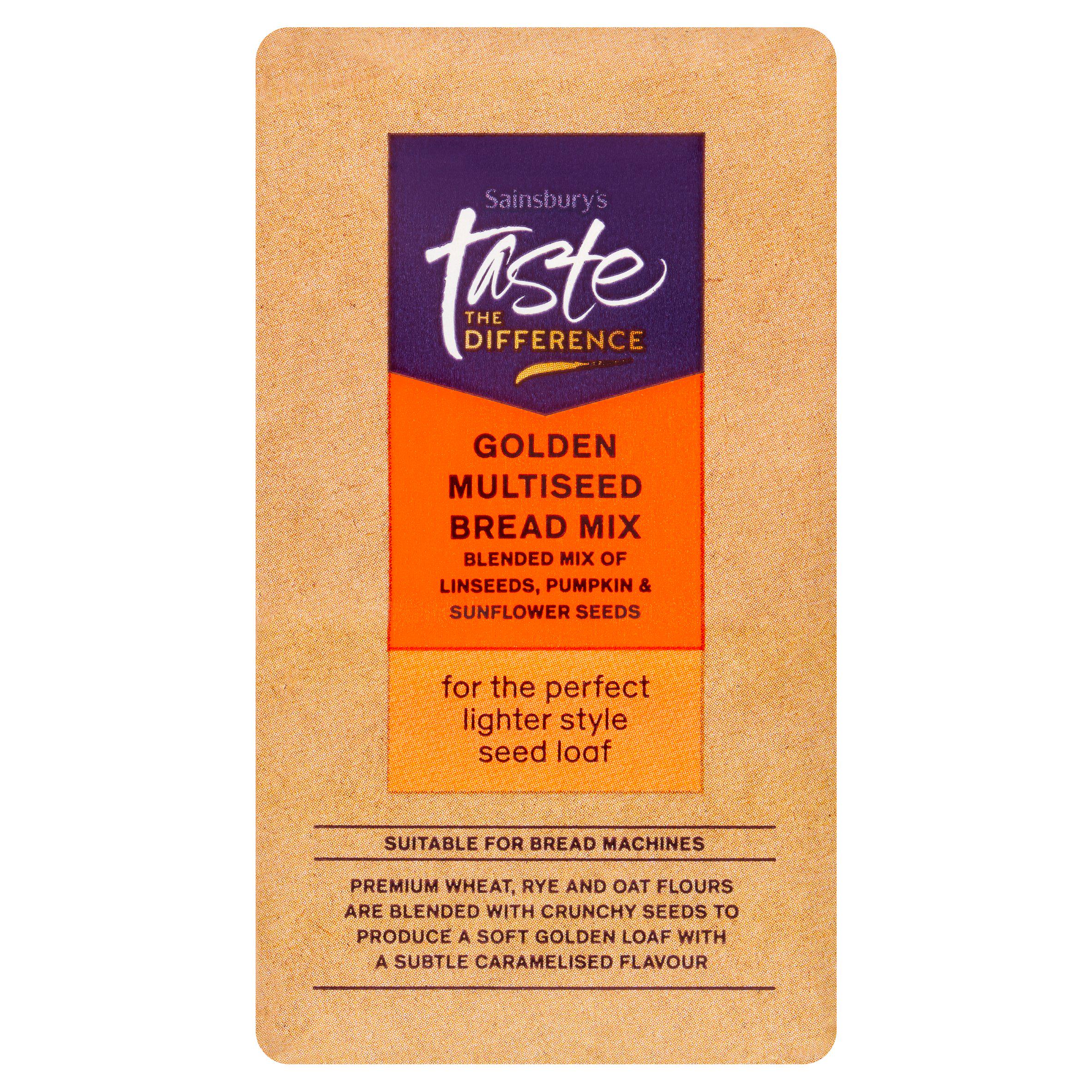 Sainsbury's Golden Multiseed Bread Mix, Taste the Difference 500g