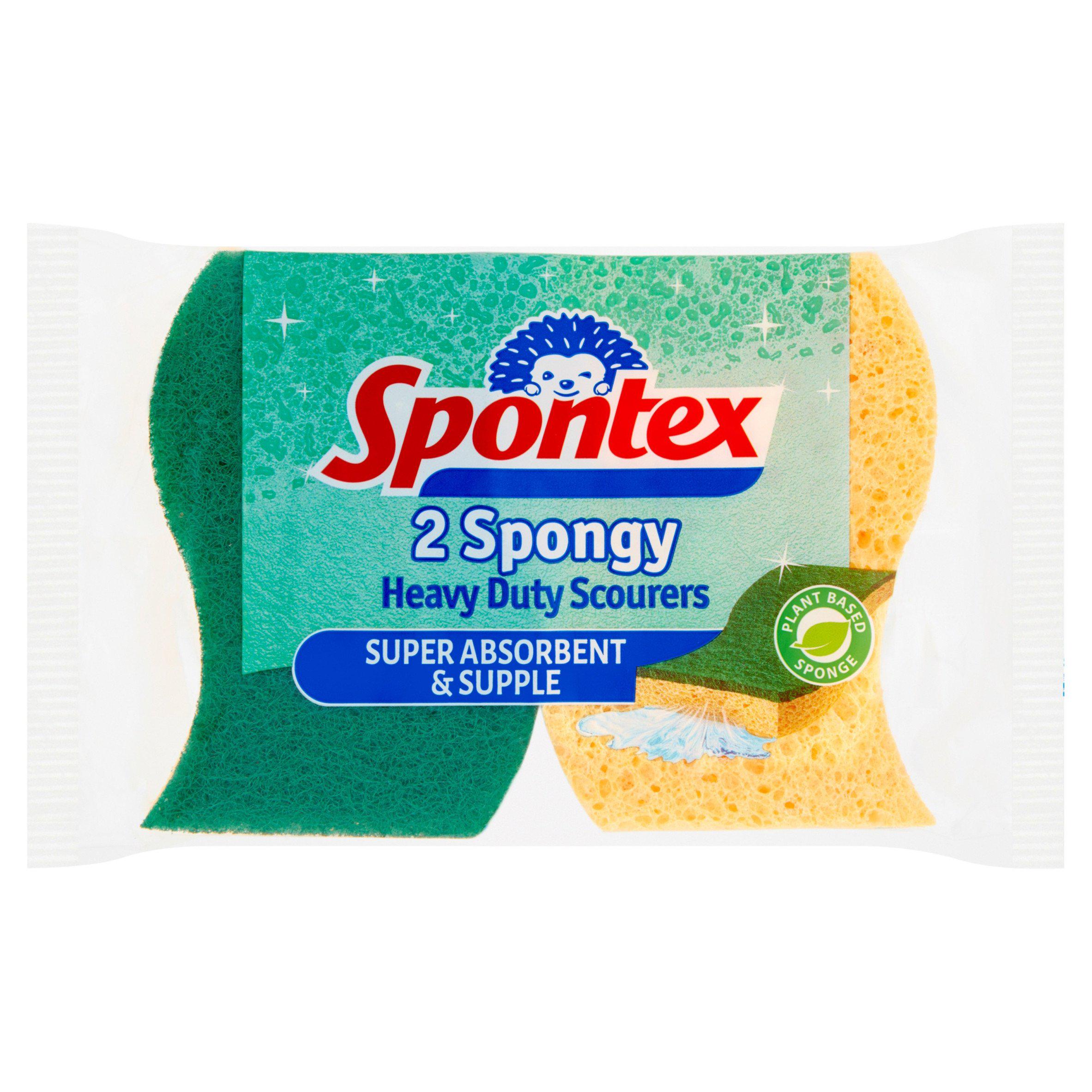 Spontex Heavy Duty Sponge Scourers Super Absorbent