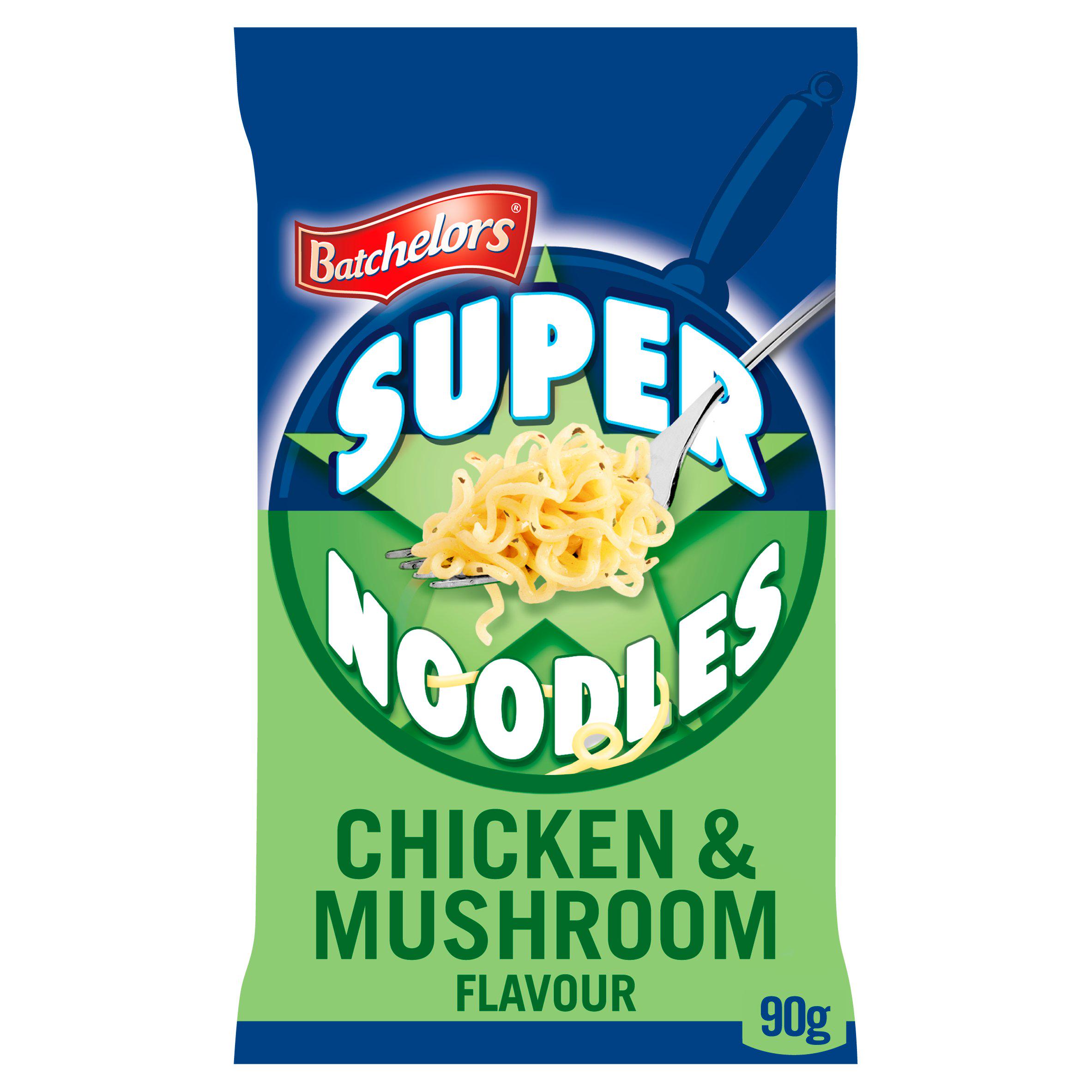 Super Noodles Chicken & Mushroom Flavour Noodle Block 90g