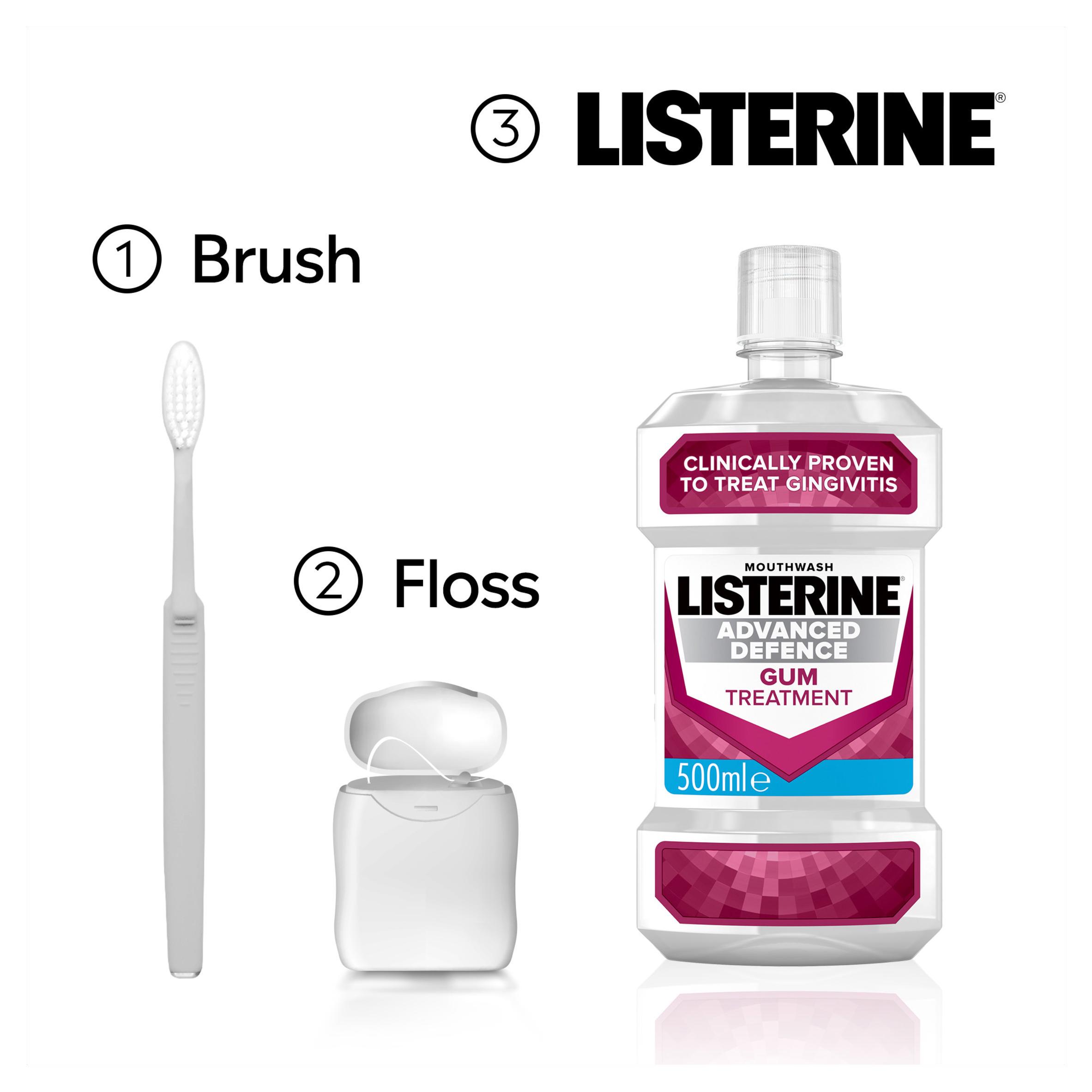 Listerine Advanced Defence Gum Treatment Mouthwash 500ml thumbnail 5
