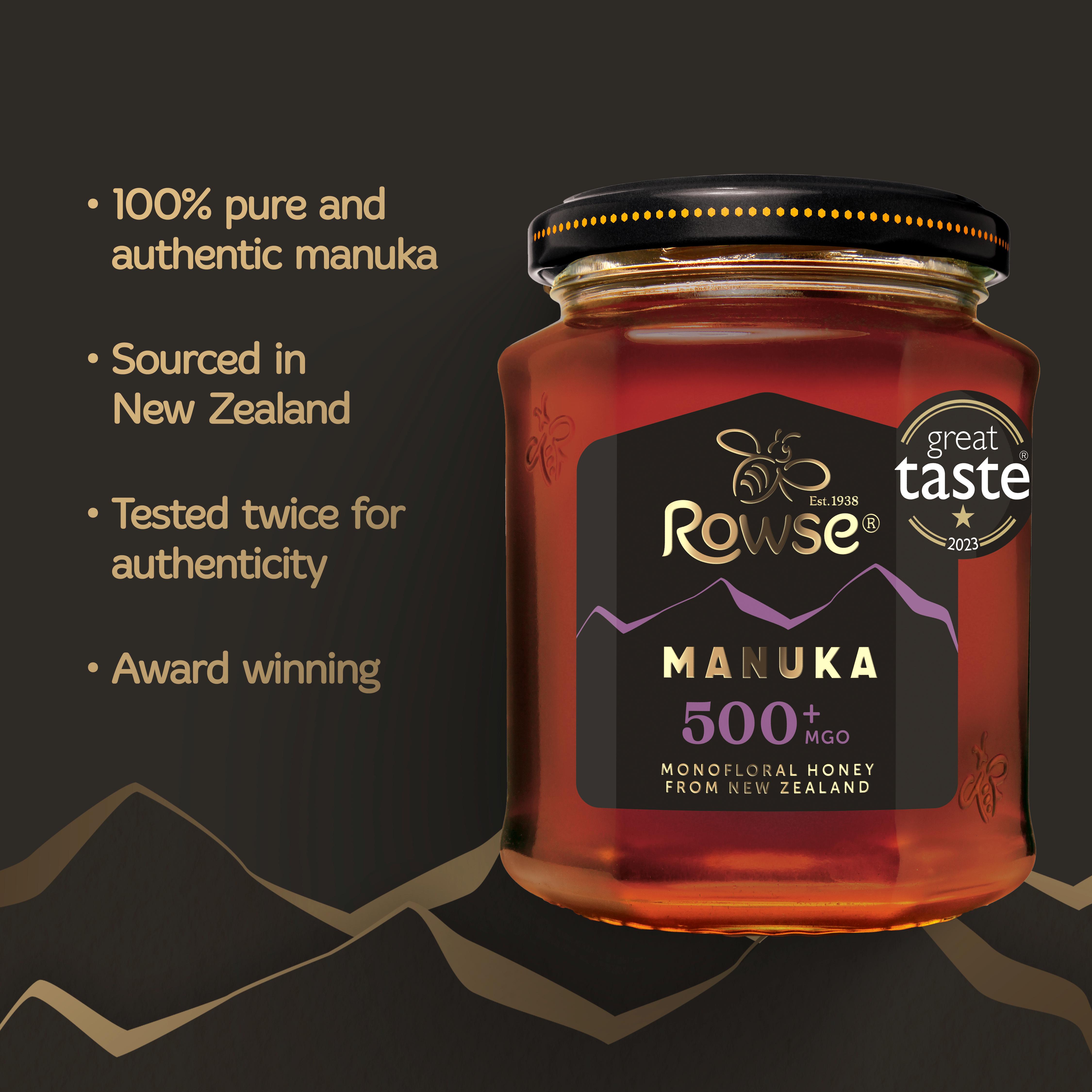 Rowse Manuka 500+ MGO Honey 225g thumbnail 2