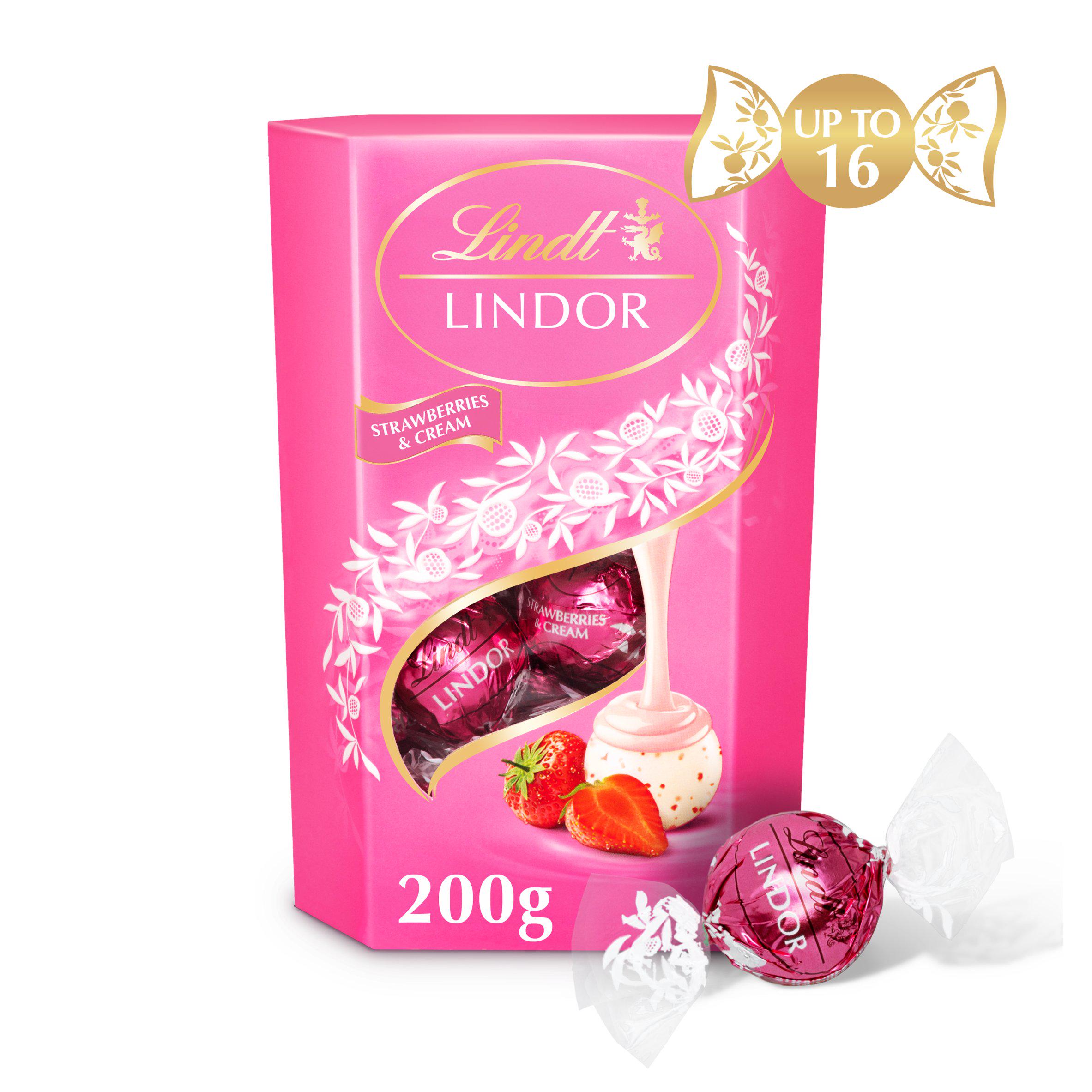 Lindt Lindor Strawberries & Cream Chocolate Truffles