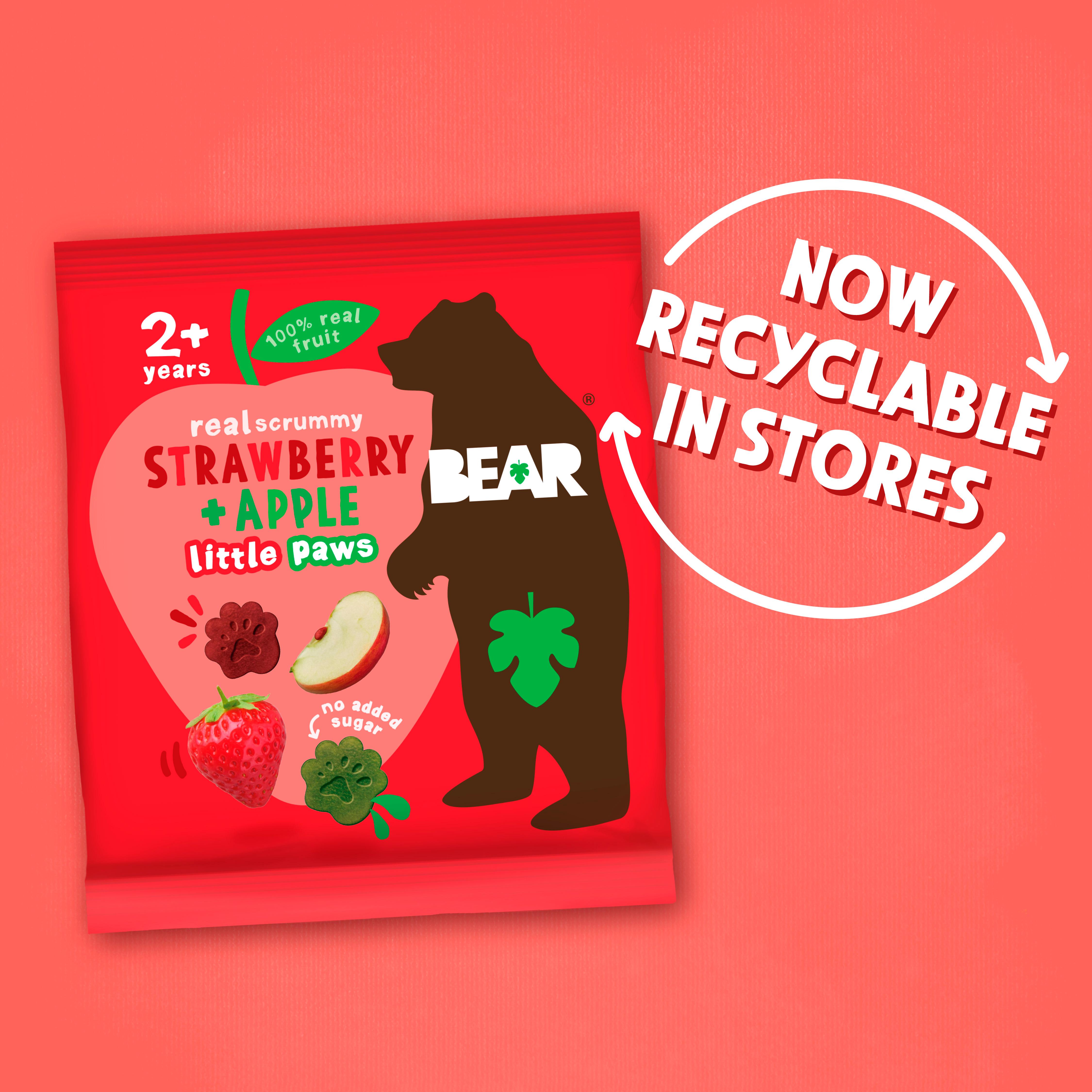 BEAR Paws Fruit Shapes Apple & Blackcurrant Multipack 5x20g thumbnail 5