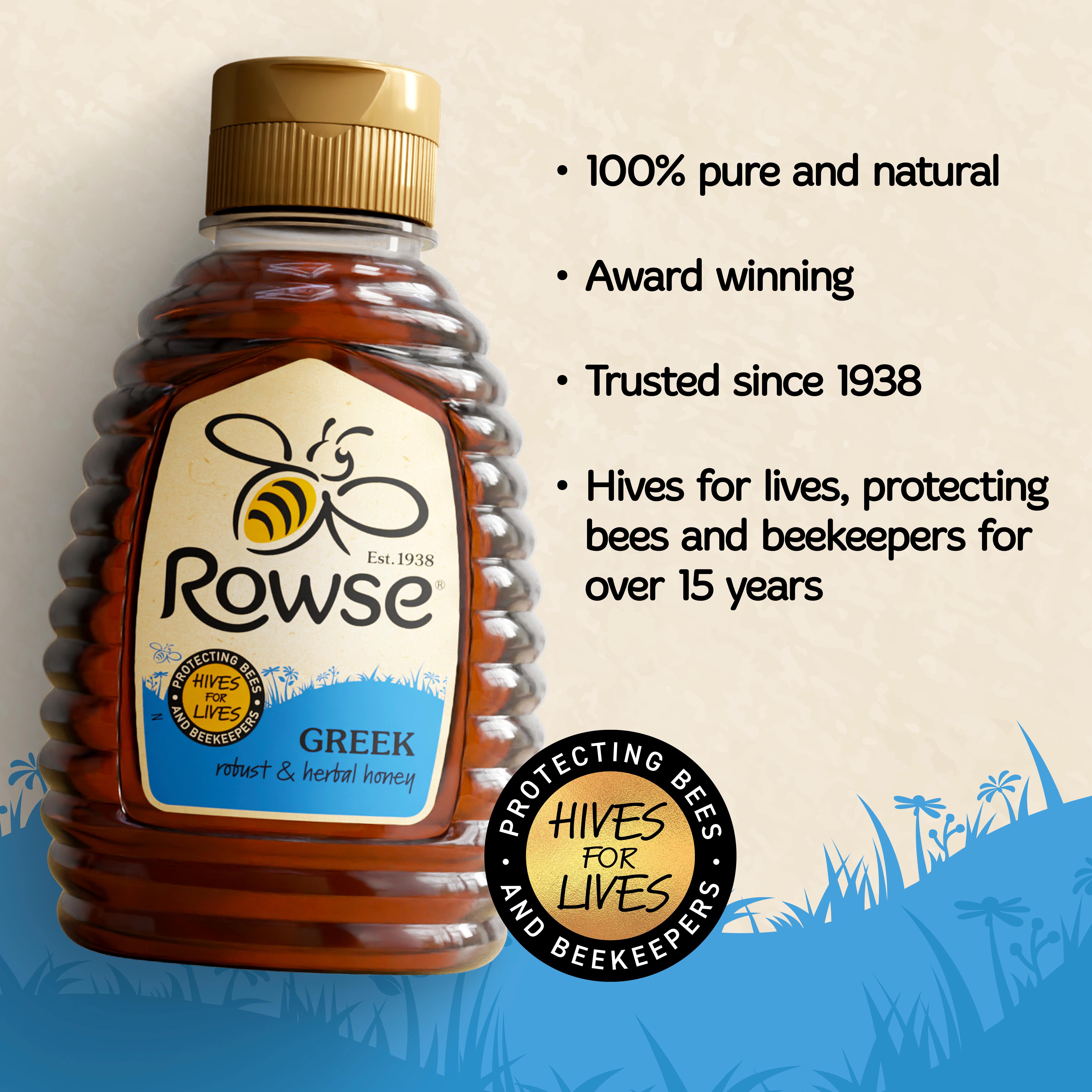 Rowse Greek Squeezy Honey 250g thumbnail 2