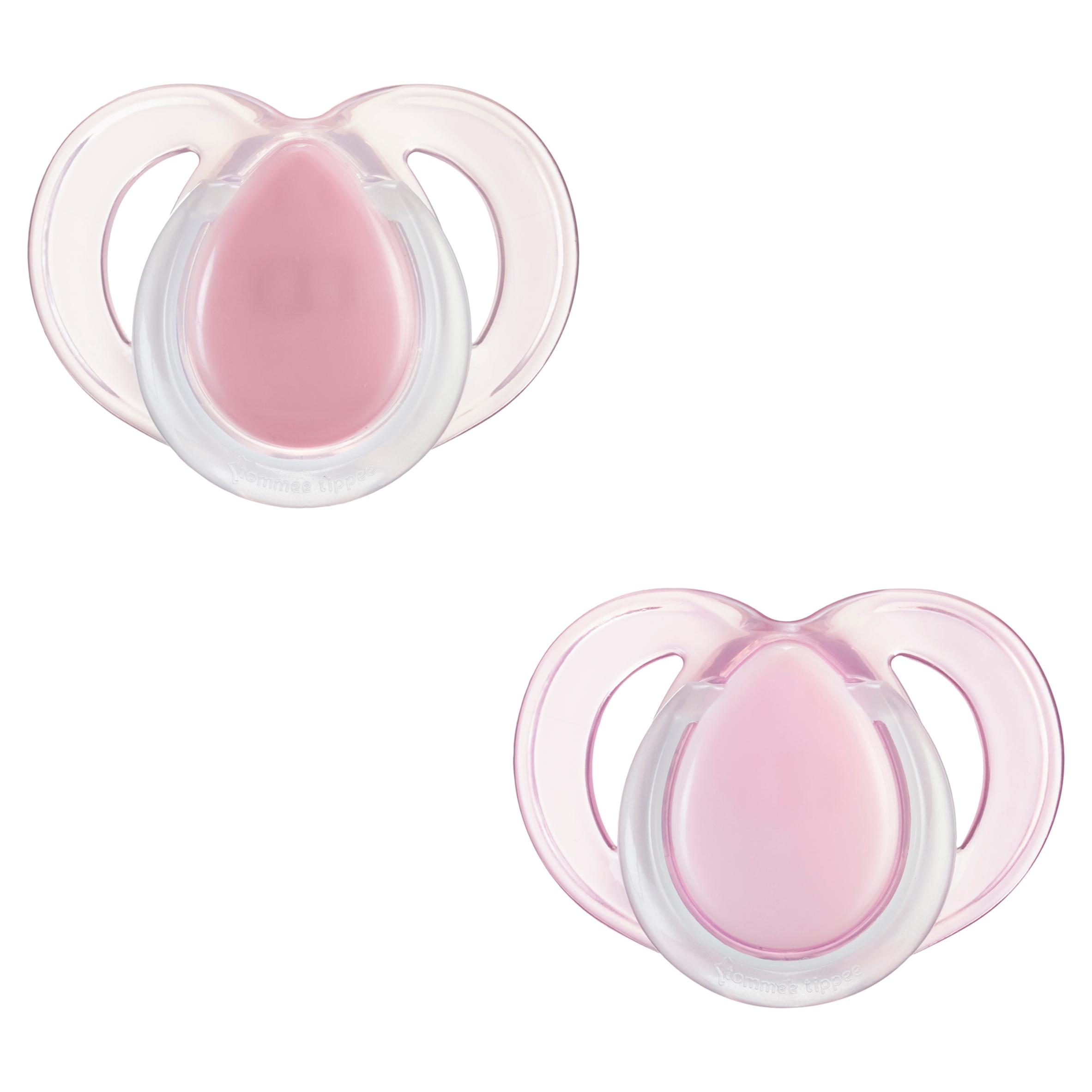 Tommee Tippee Closer to Nature Night Time 2 Orthodontic Soothers 6 to 18m