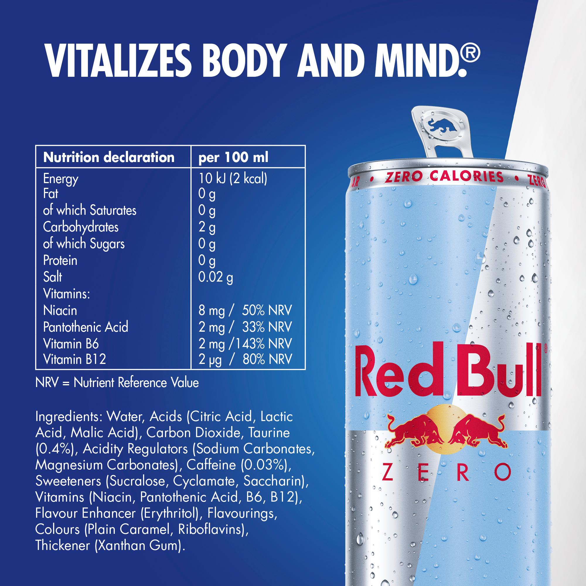 Red Bull Energy Drink Zero 250ml thumbnail 3