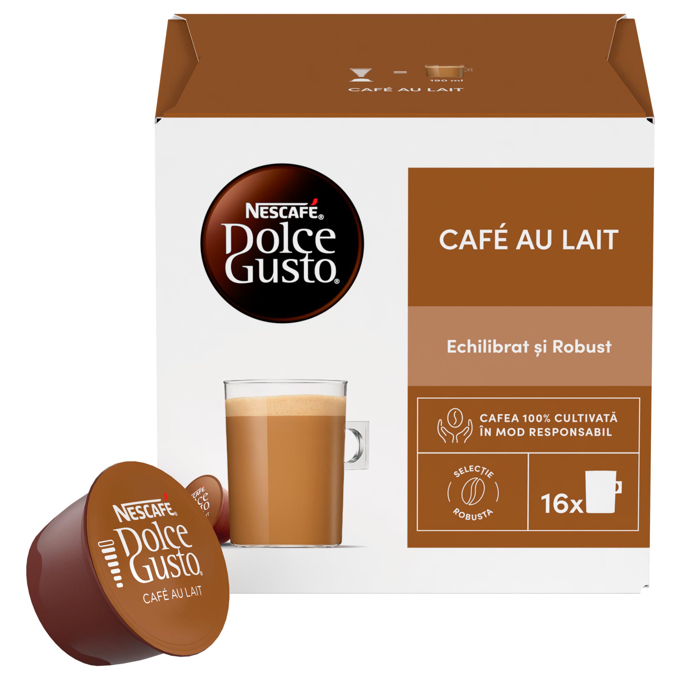 Nescafé Dolce Gusto Cafe Au Lait Coffee Pods x16