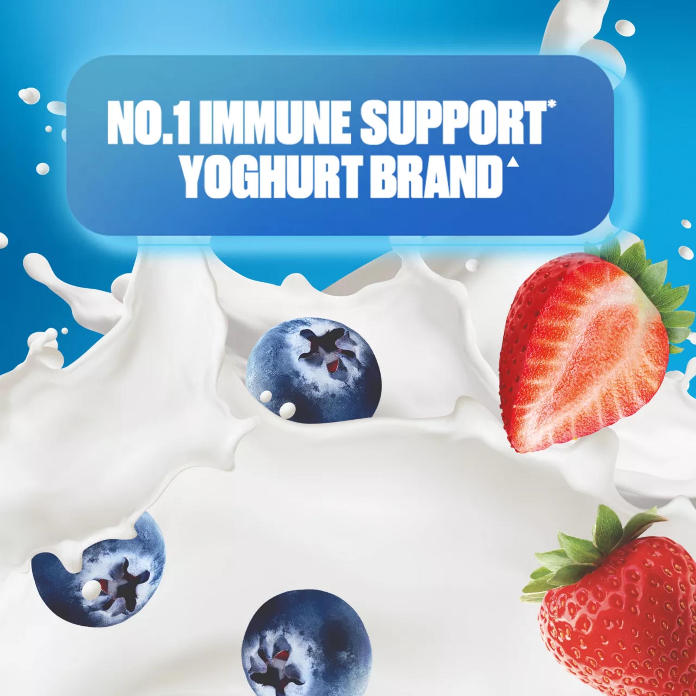Actimel Strawberry Blueberry Cultured Yogurt Drink 12x100g thumbnail 3