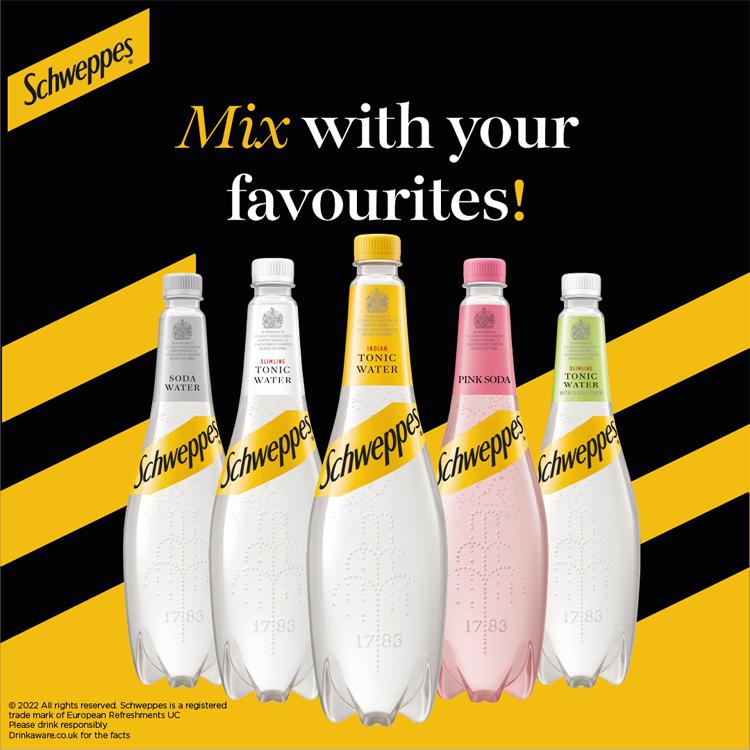 Schweppes Slimline Elderflower Tonic Water 1L thumbnail 2