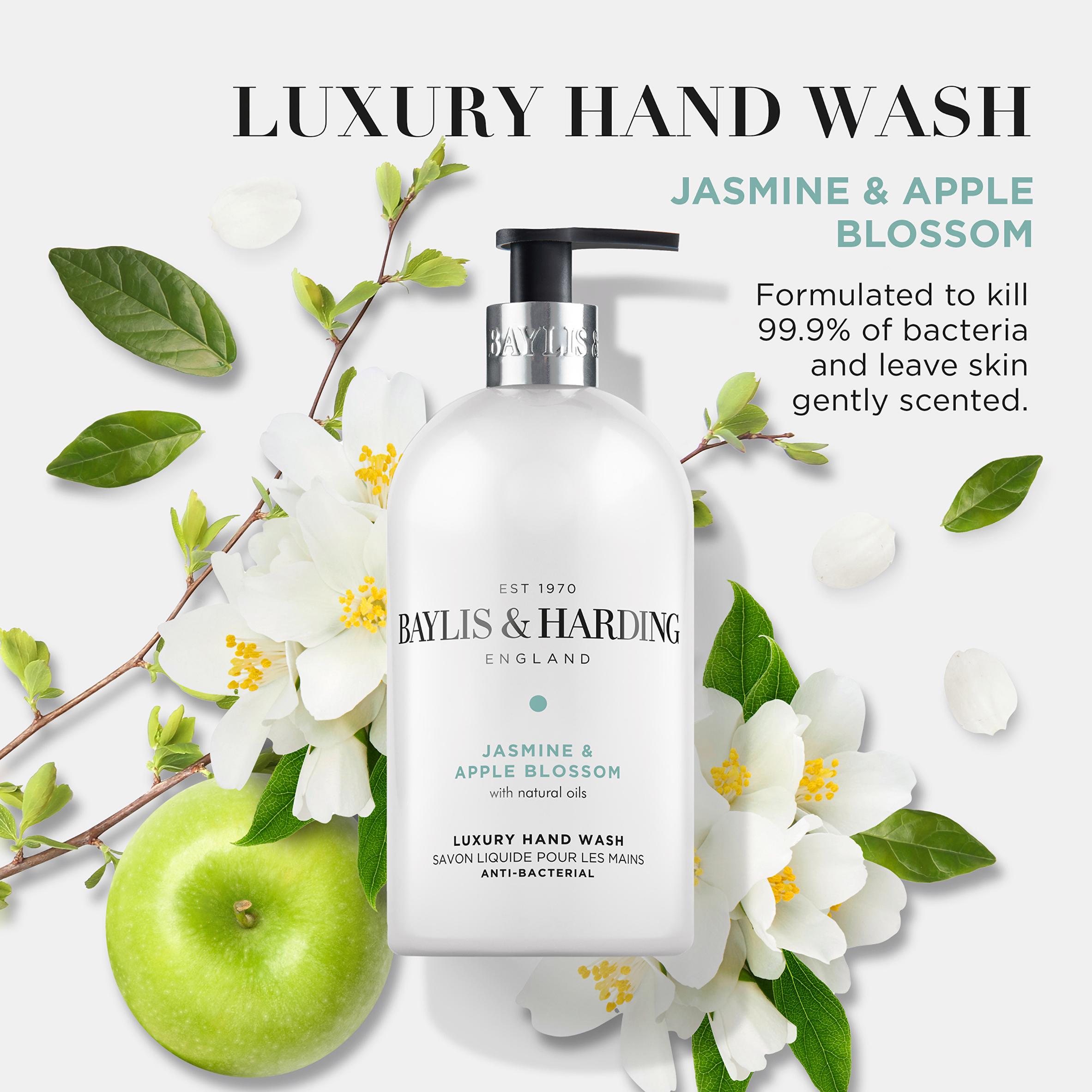 Baylis & Harding Signature Jasmine & Apple Blossom Anti Bacterial Hand Wash 500ml thumbnail 3