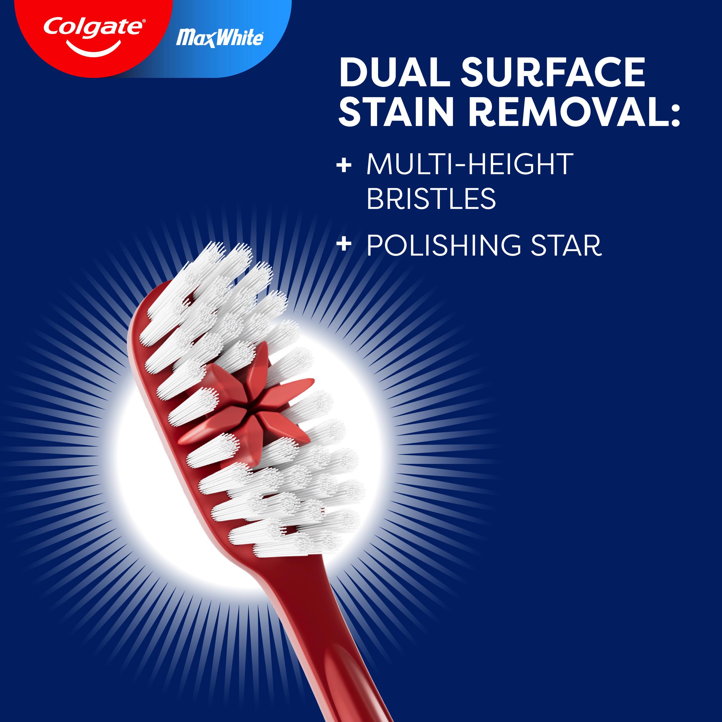 Colgate Max White Medium Toothbrush x3 thumbnail 3