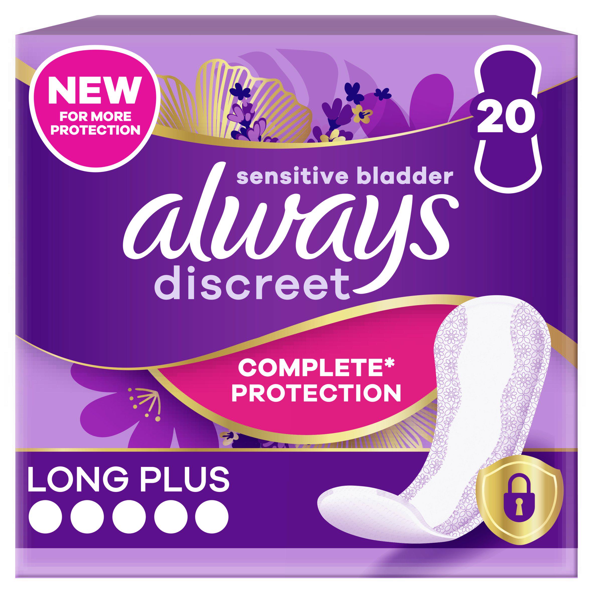 Always Discreet Incontinence Liners Plus