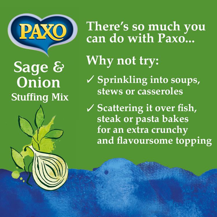 Paxo Sage & Onion Stuffing Mix 340g thumbnail 6