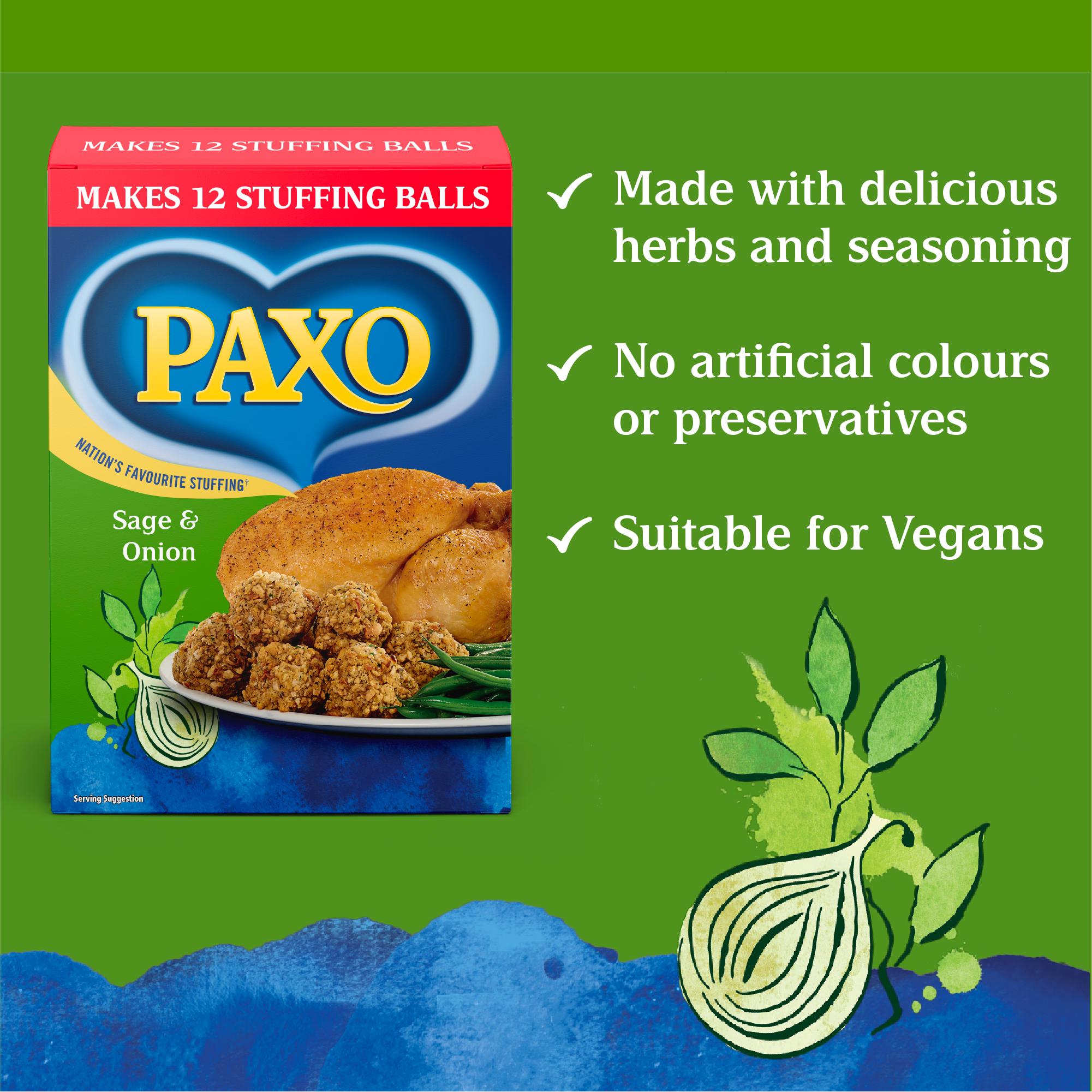 Paxo Sage & Onion Stuffing Mix 170g thumbnail 4