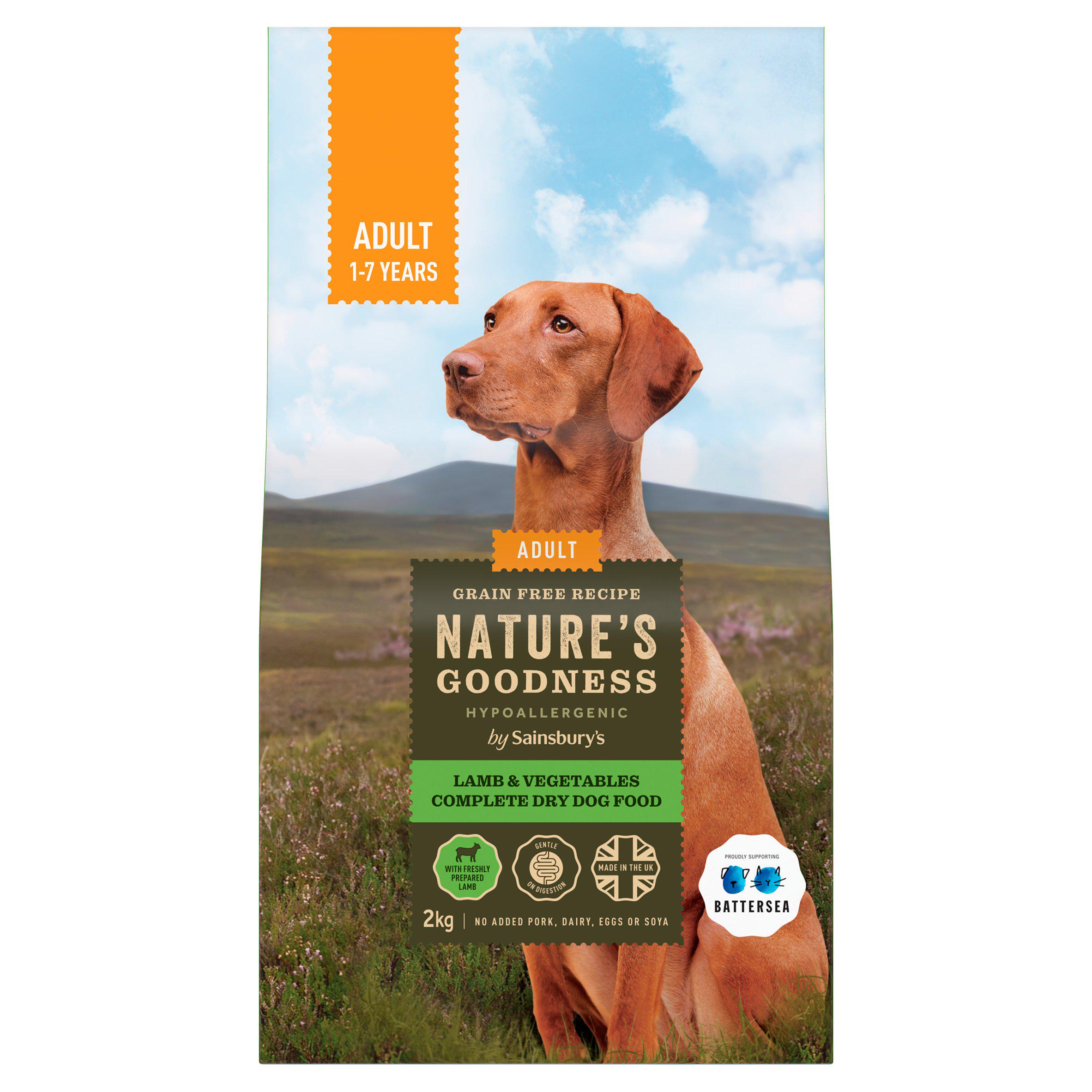 Sainsbury's Adult Nature's Goodness Hypoallergenic Recipe Complete Dry with Fresh Lamb 2kg