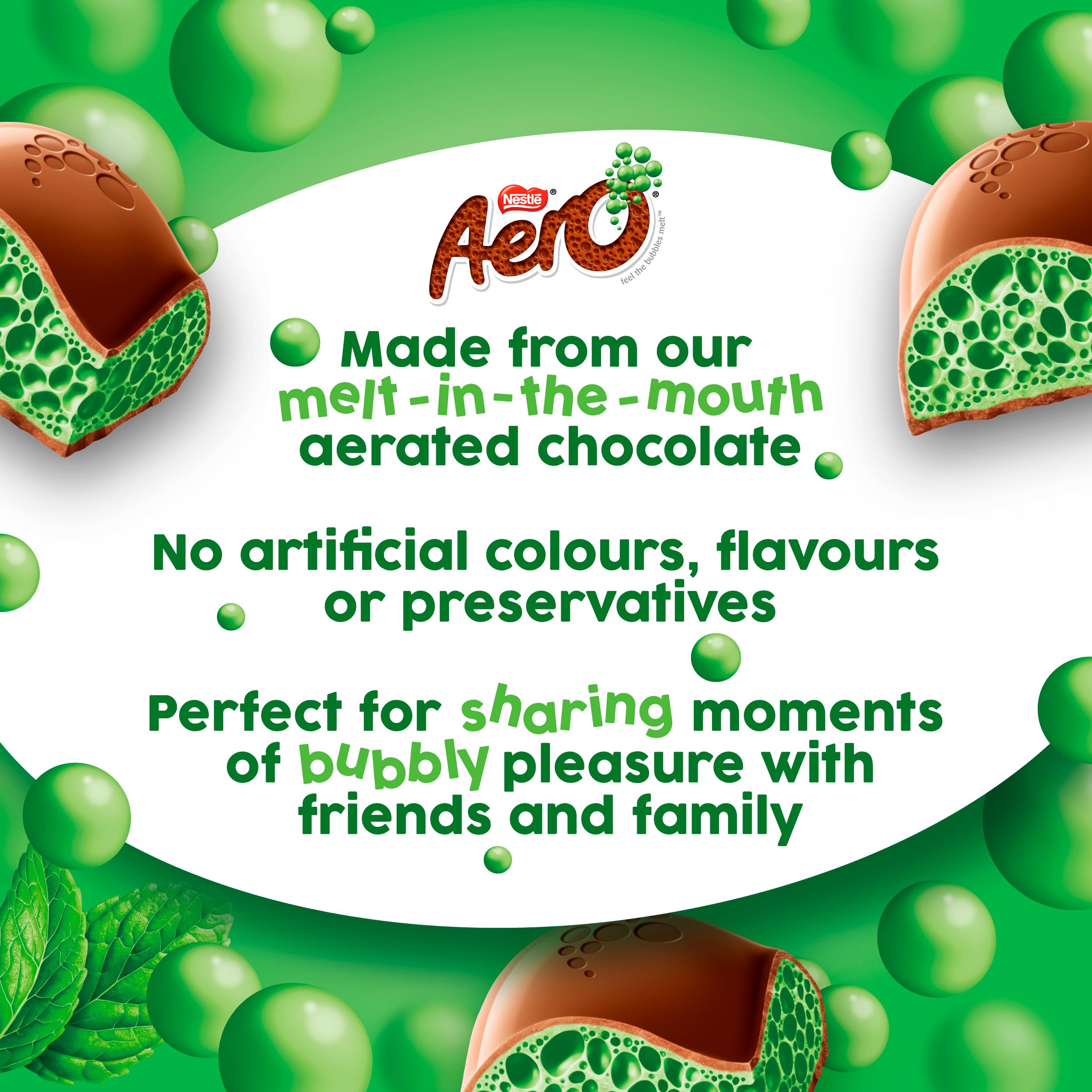 Aero Peppermint Mint Chocolate Sharing Bar 90g thumbnail 4
