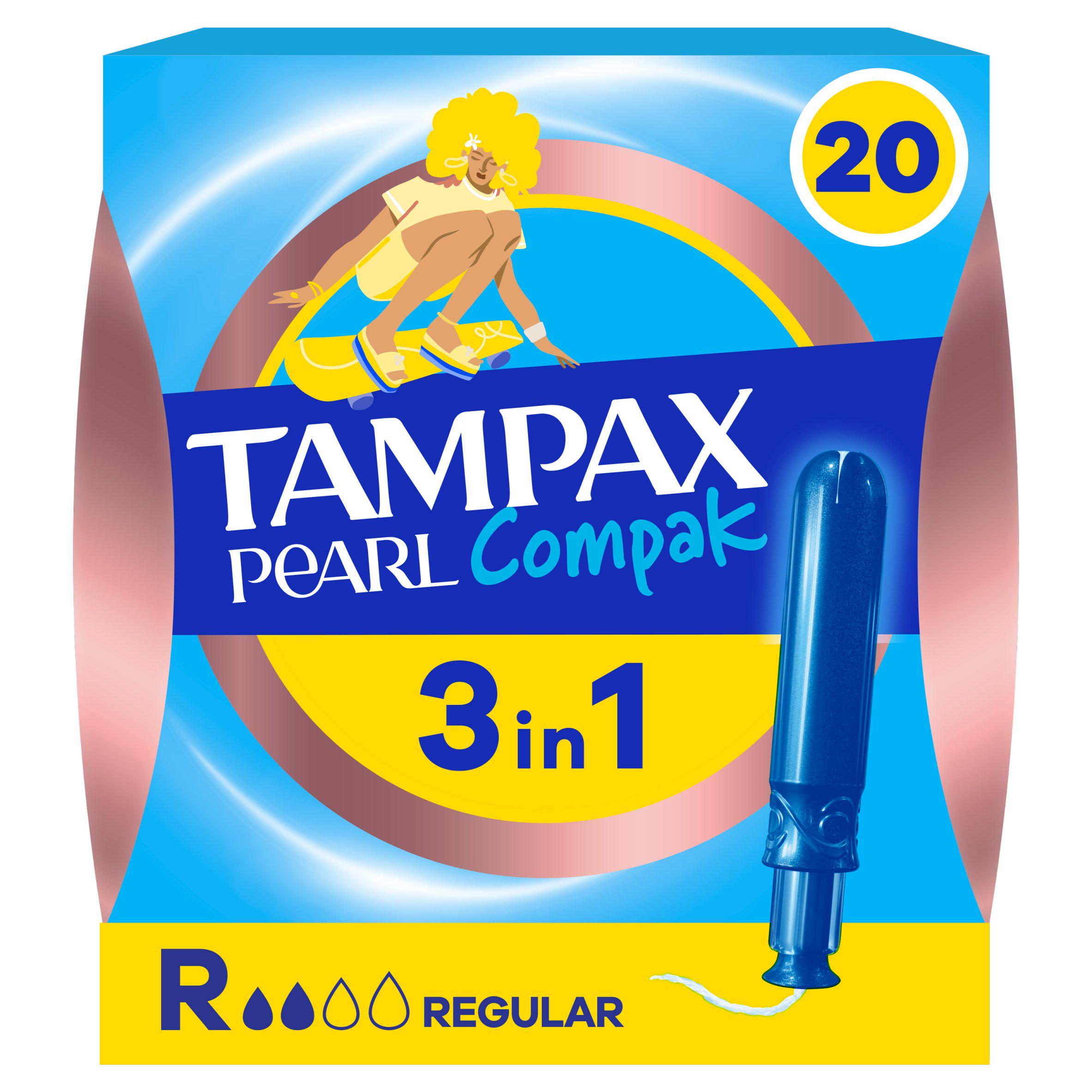 Tampax Pearl Compak Regular Tampons