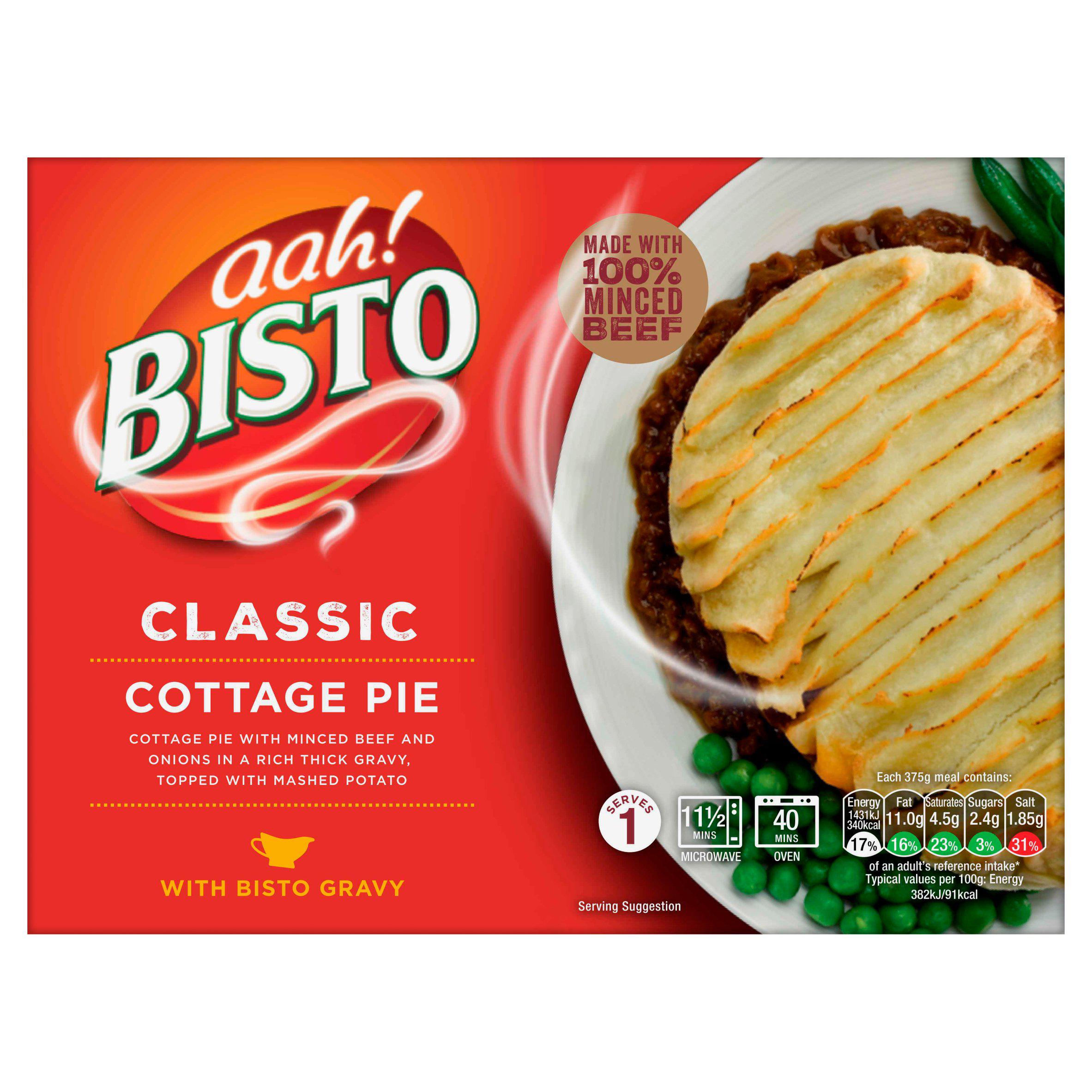 Bisto Classic Cottage Pie Ready Meal For 1 375g