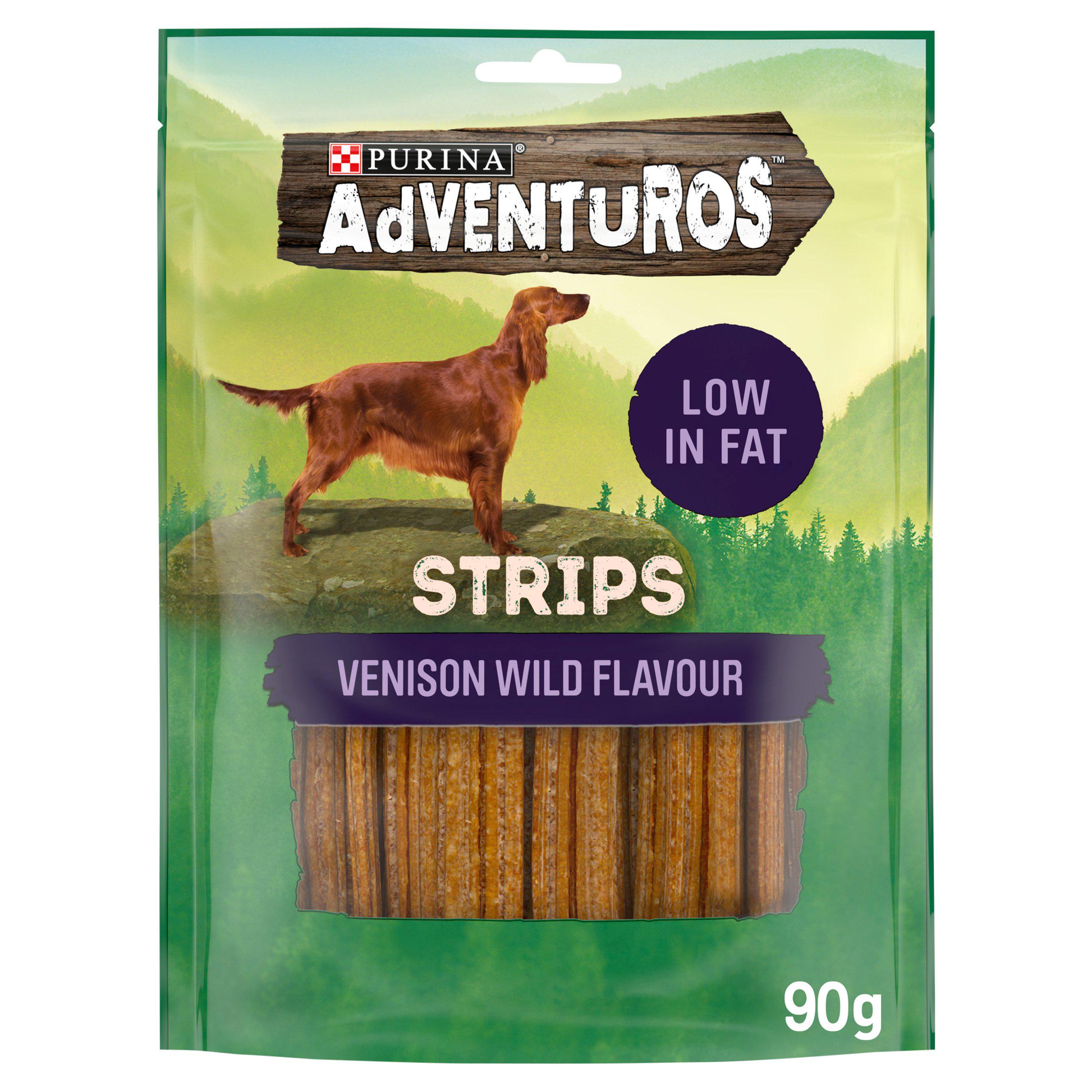 Adventuros Strips Venison Dog Treats