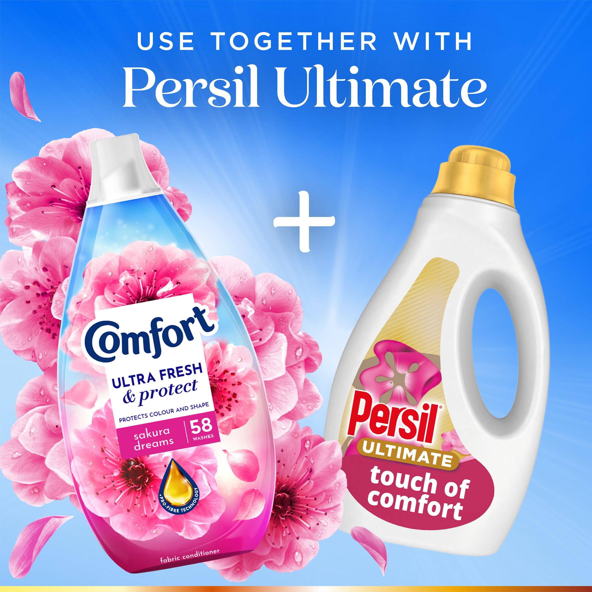 Comfort Ultra Fresh & Protect Sakura Dreams Fabric Conditioner 58 washes 870ml thumbnail 5