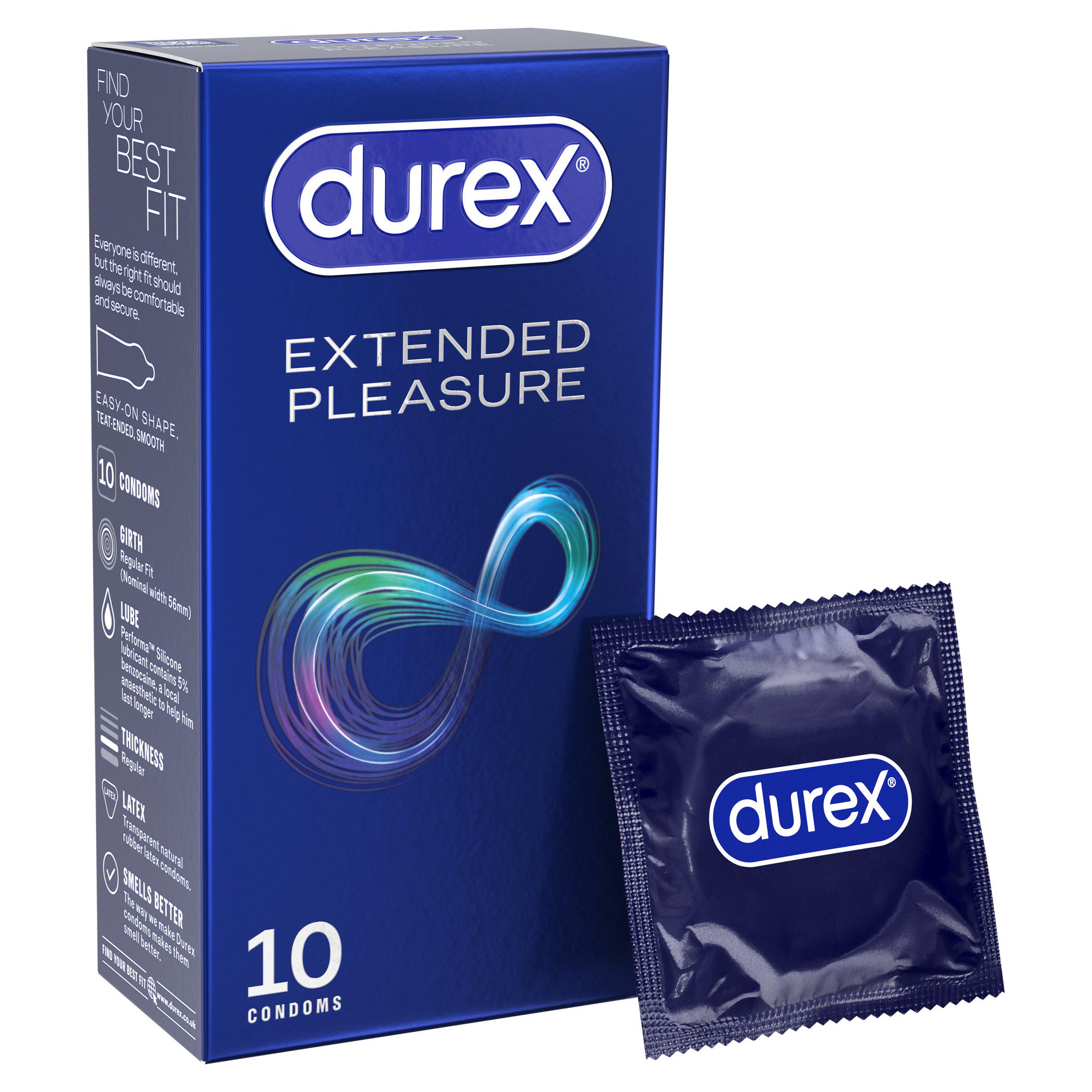 Durex Extended Pleasure Condoms Regular Fit