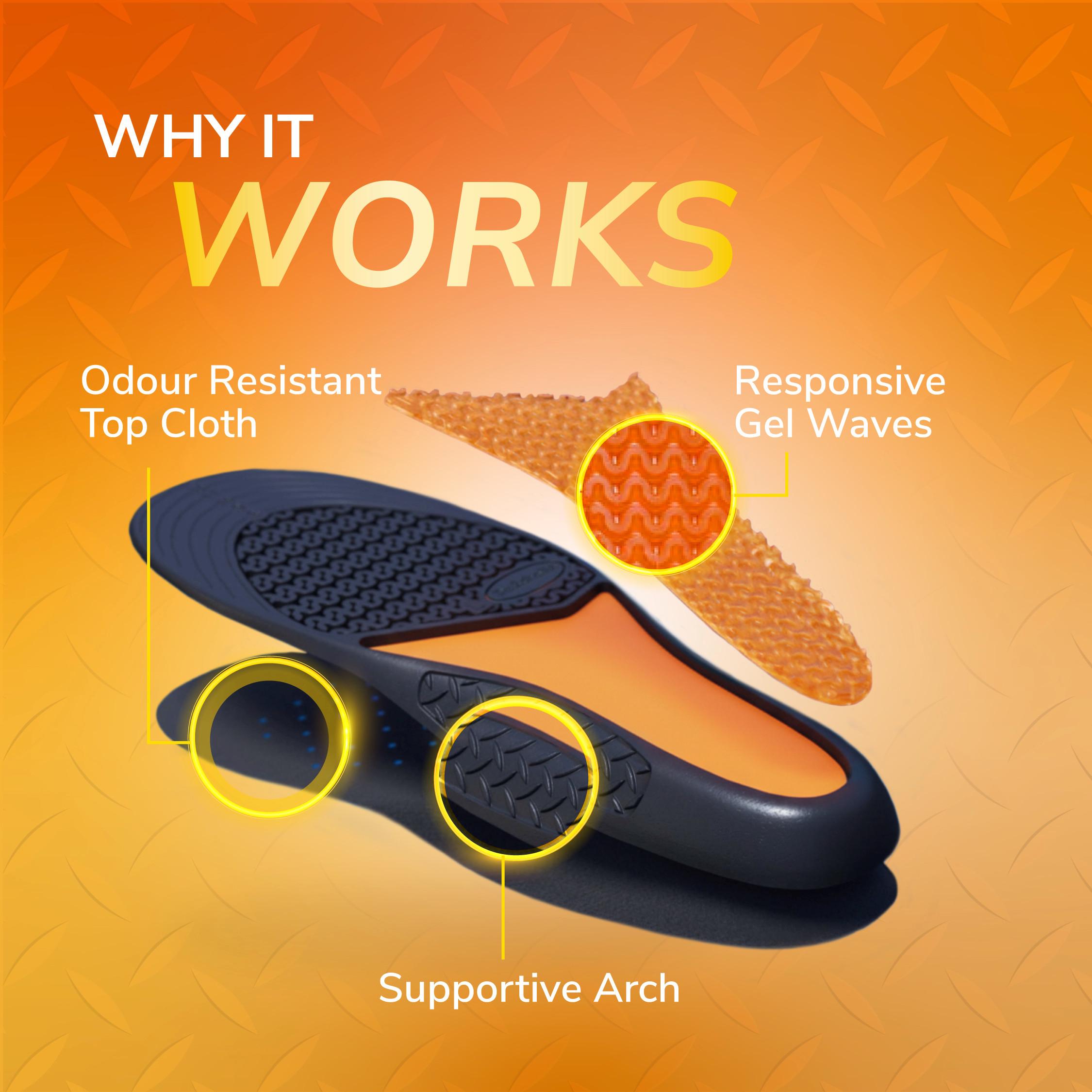 Scholl Gel Active Work Insoles, Men thumbnail 3