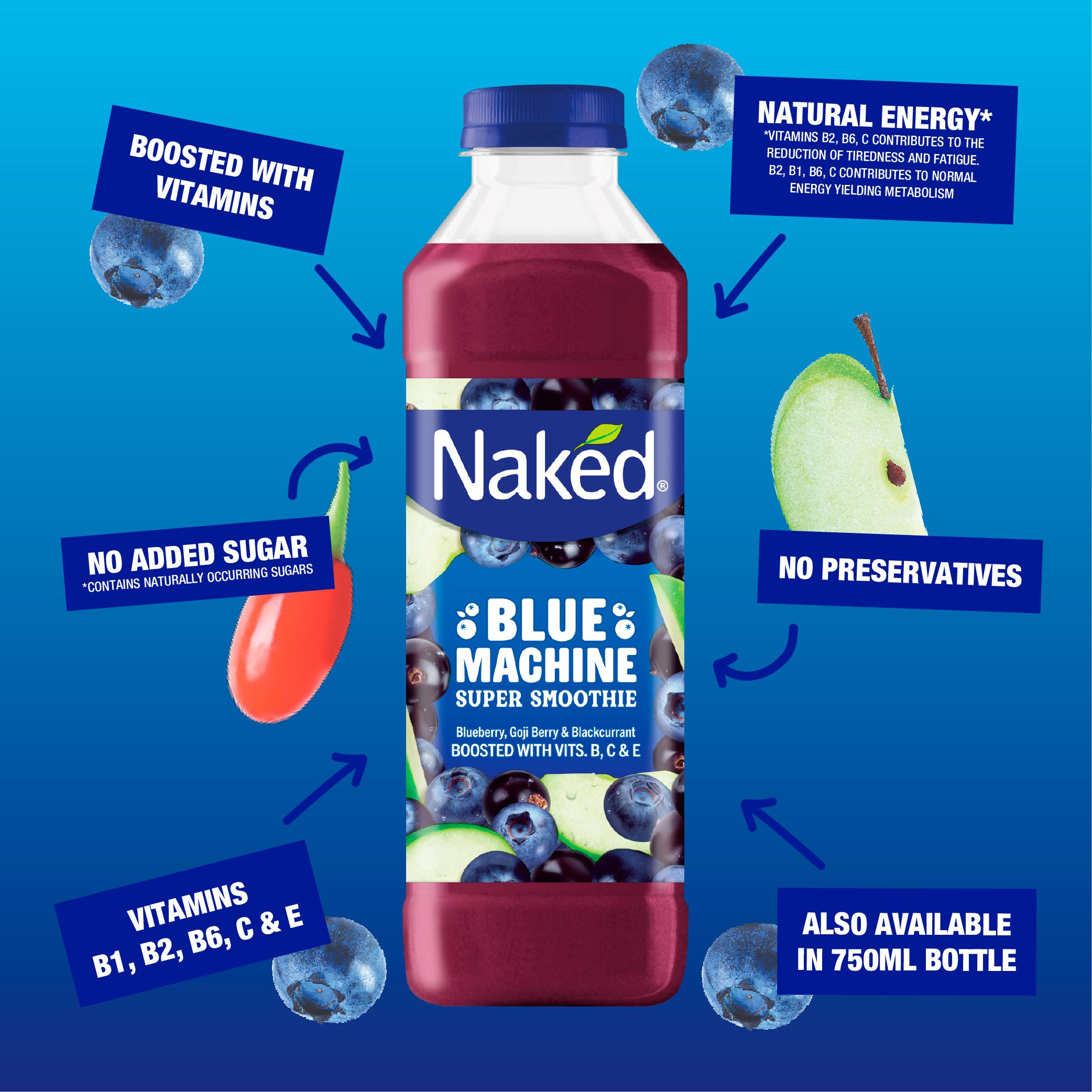 Naked Blue Machine Super Smoothie 750ml thumbnail 3