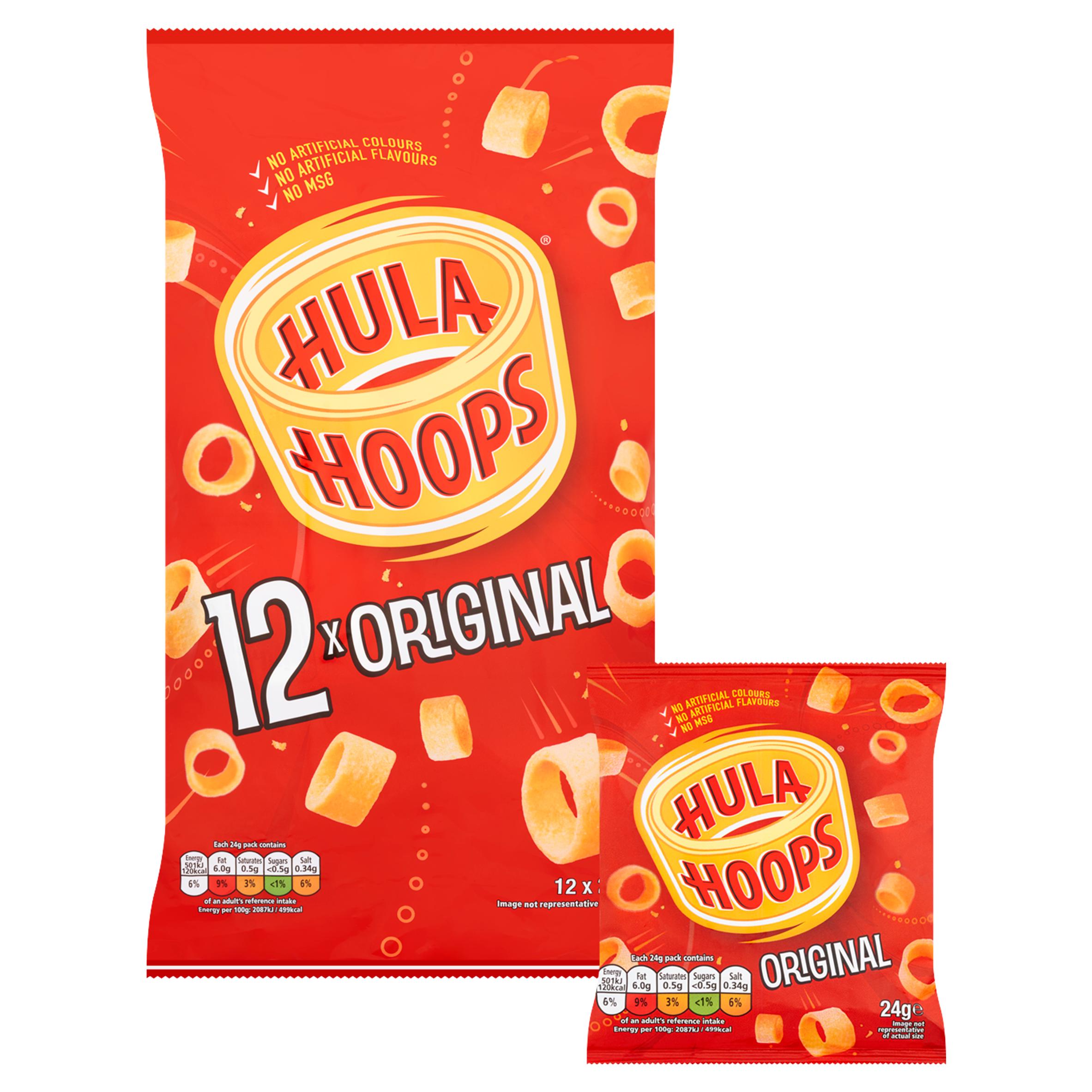 Hula Hoops Original Crisps 12x24g thumbnail 2