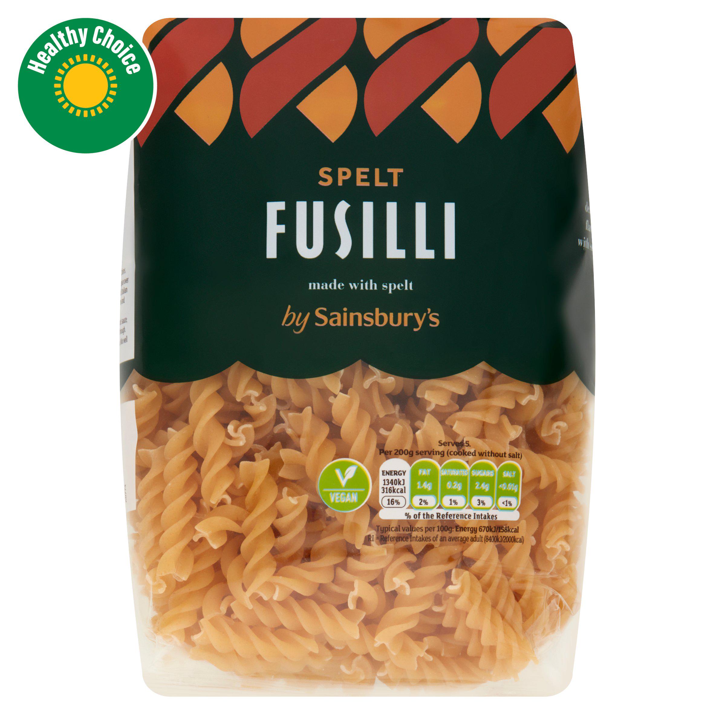 Sainsbury's Spelt Fusilli Pasta 500g