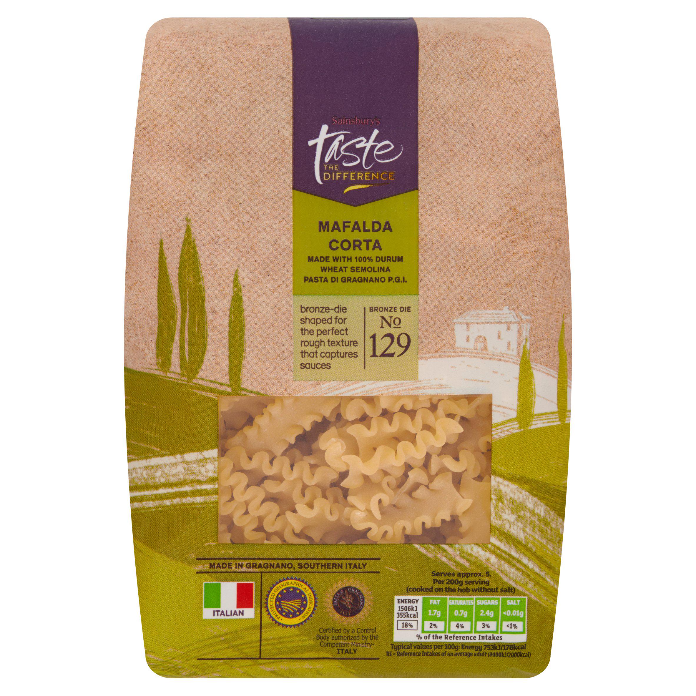 Sainsbury's Mafalda Corta Pasta, Taste the Difference 500g