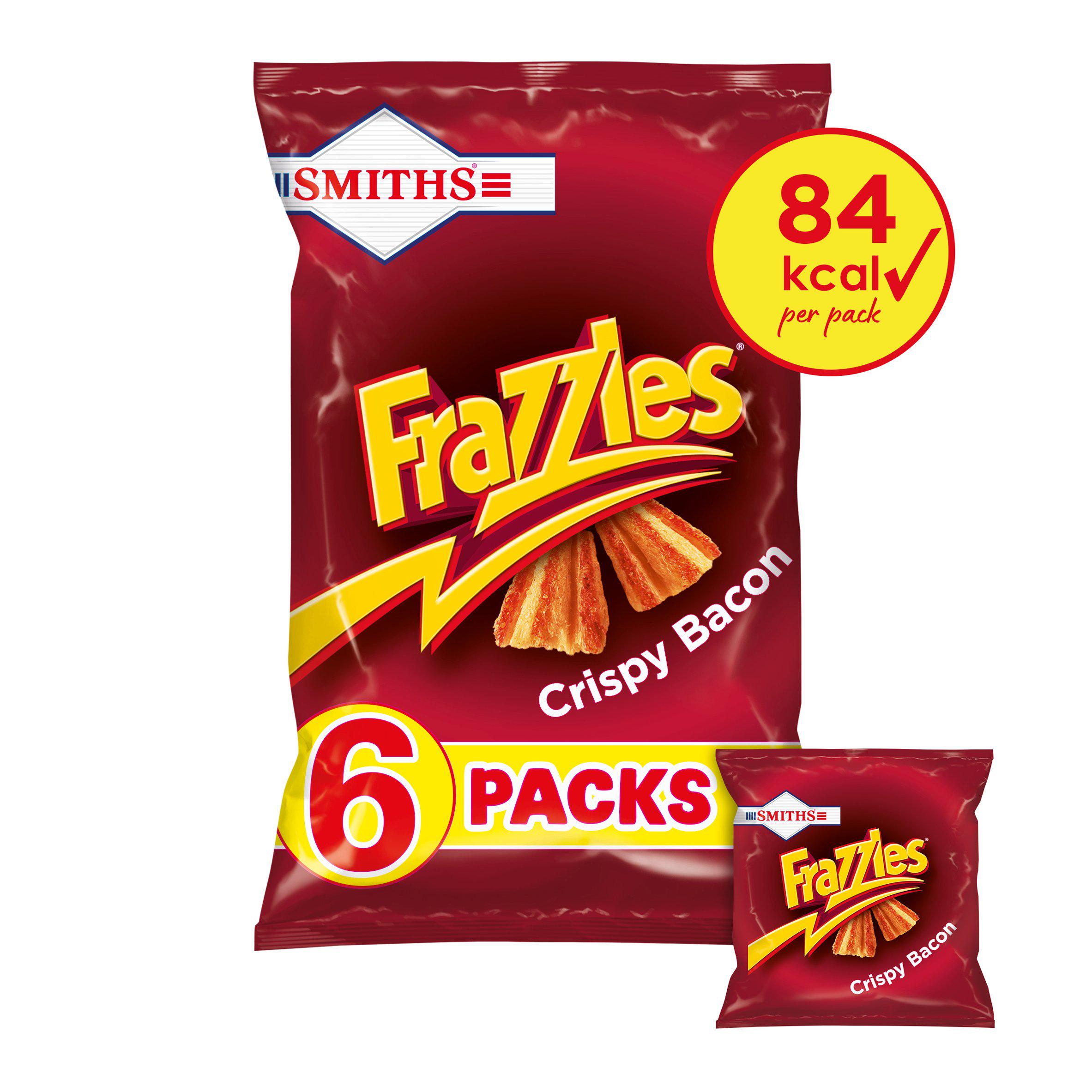 Frazzles Crispy Bacon Multipack Crisps 6 x 18g