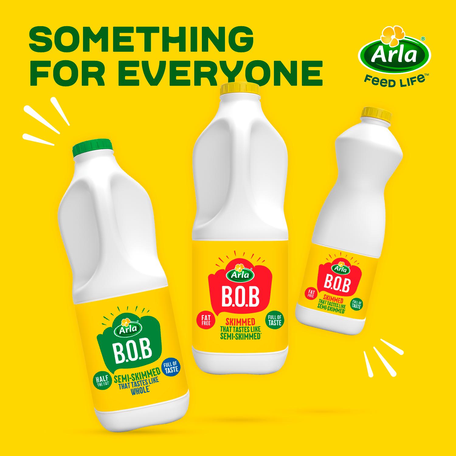 Arla Bob Skimmed Milk Tastes like Semi Skimmed 2L thumbnail 6