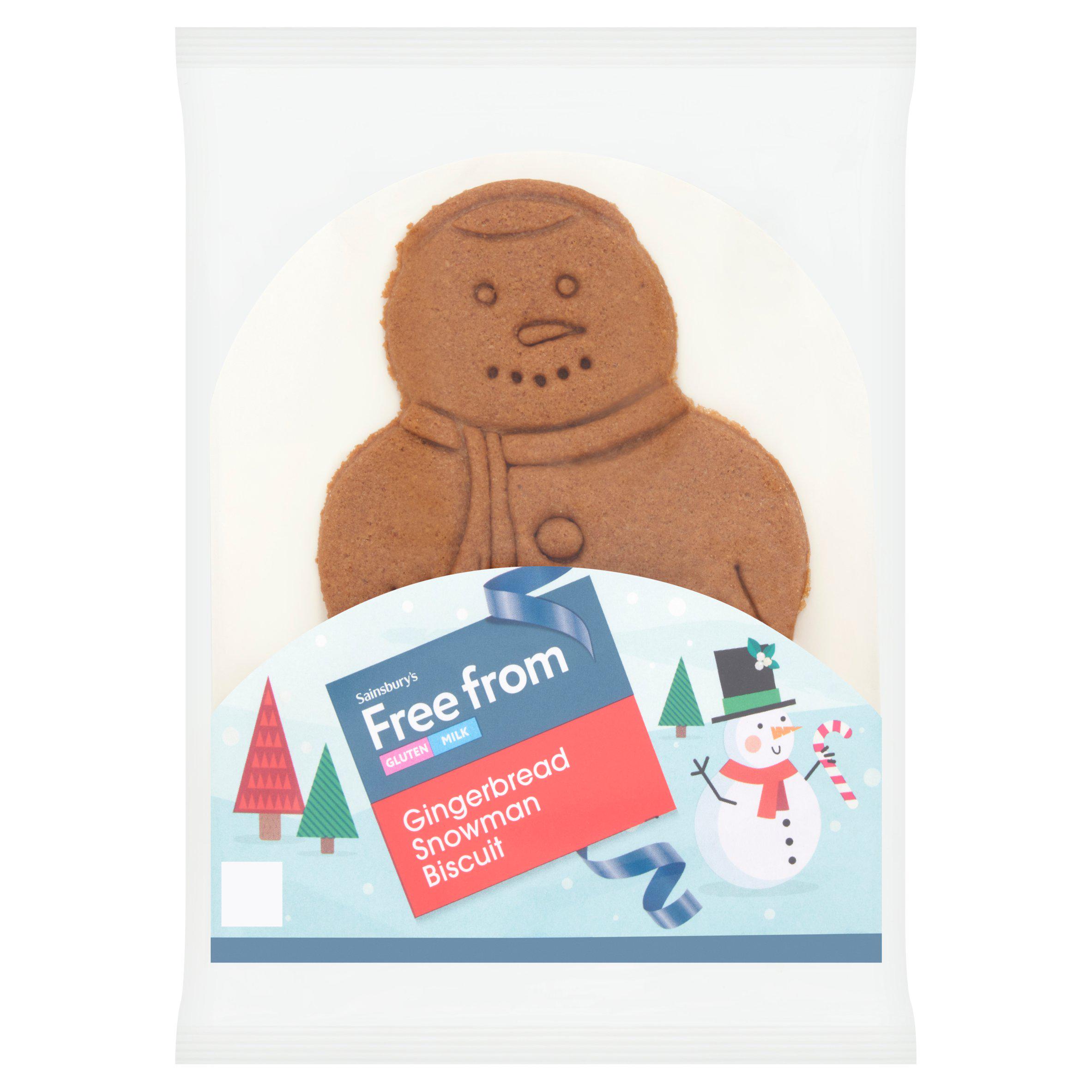 Sainsbury's Free From 32g Gingerbread Snowman Biscuit