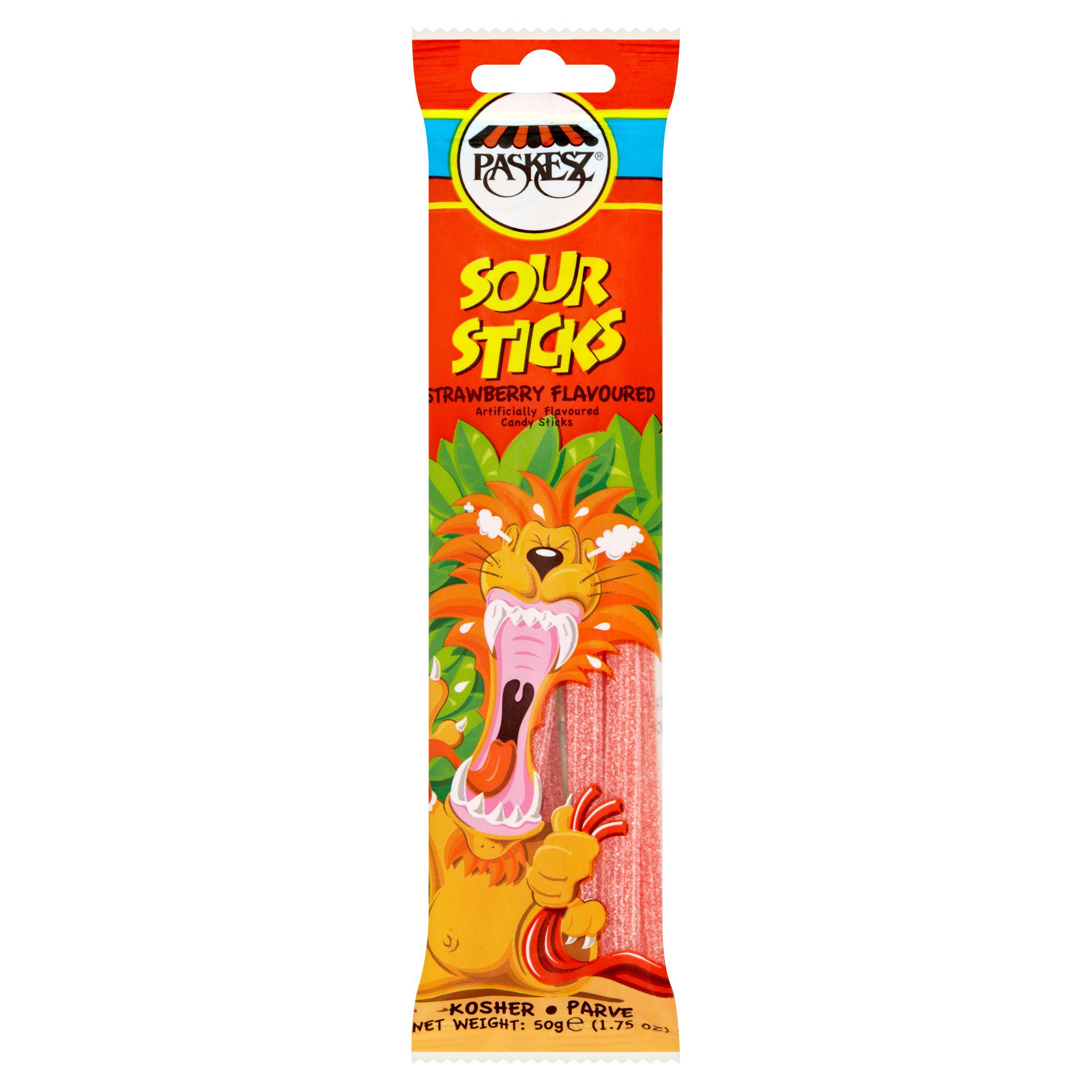 Sour Sticks Strawberry Flavoured 50g