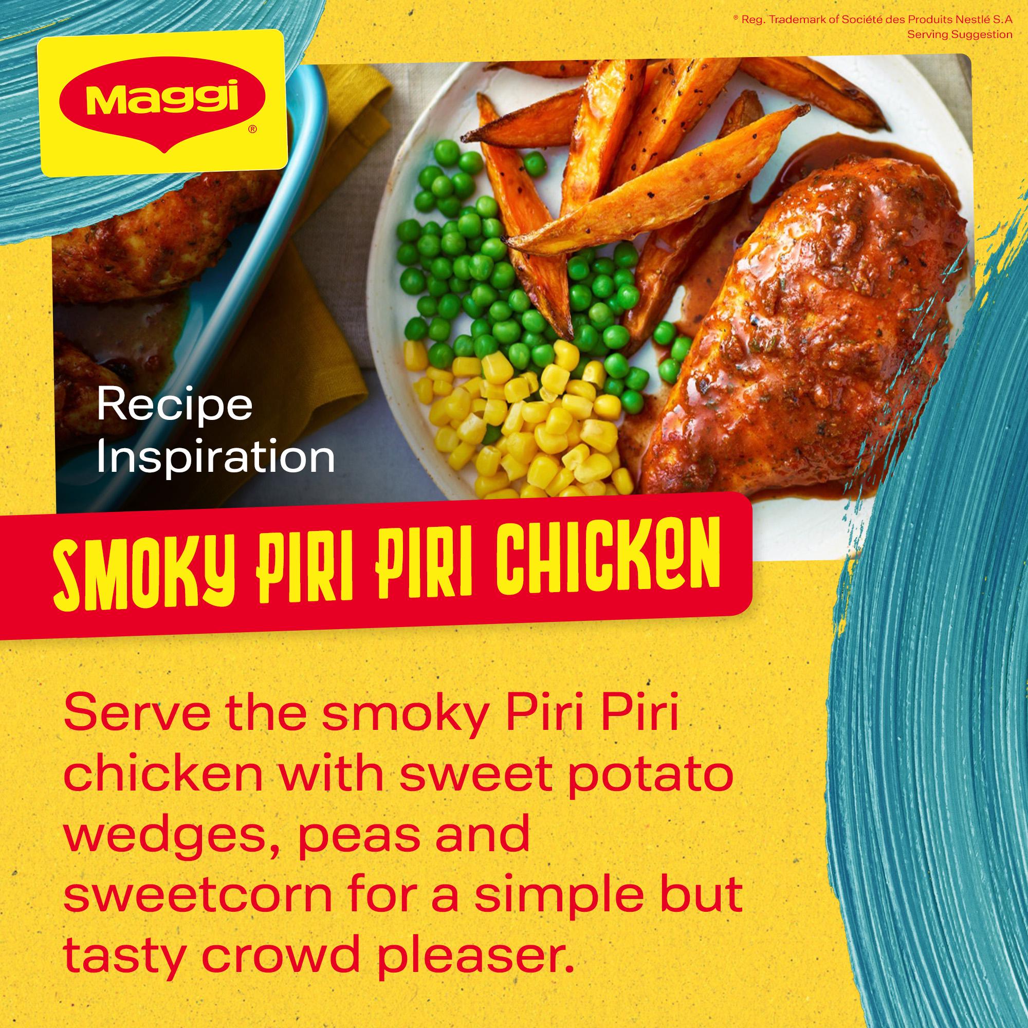 Maggi So Juicy Sizzling & Spicy Piri Piri Chicken Herbs & Spices Recipe Mix 27g thumbnail 6