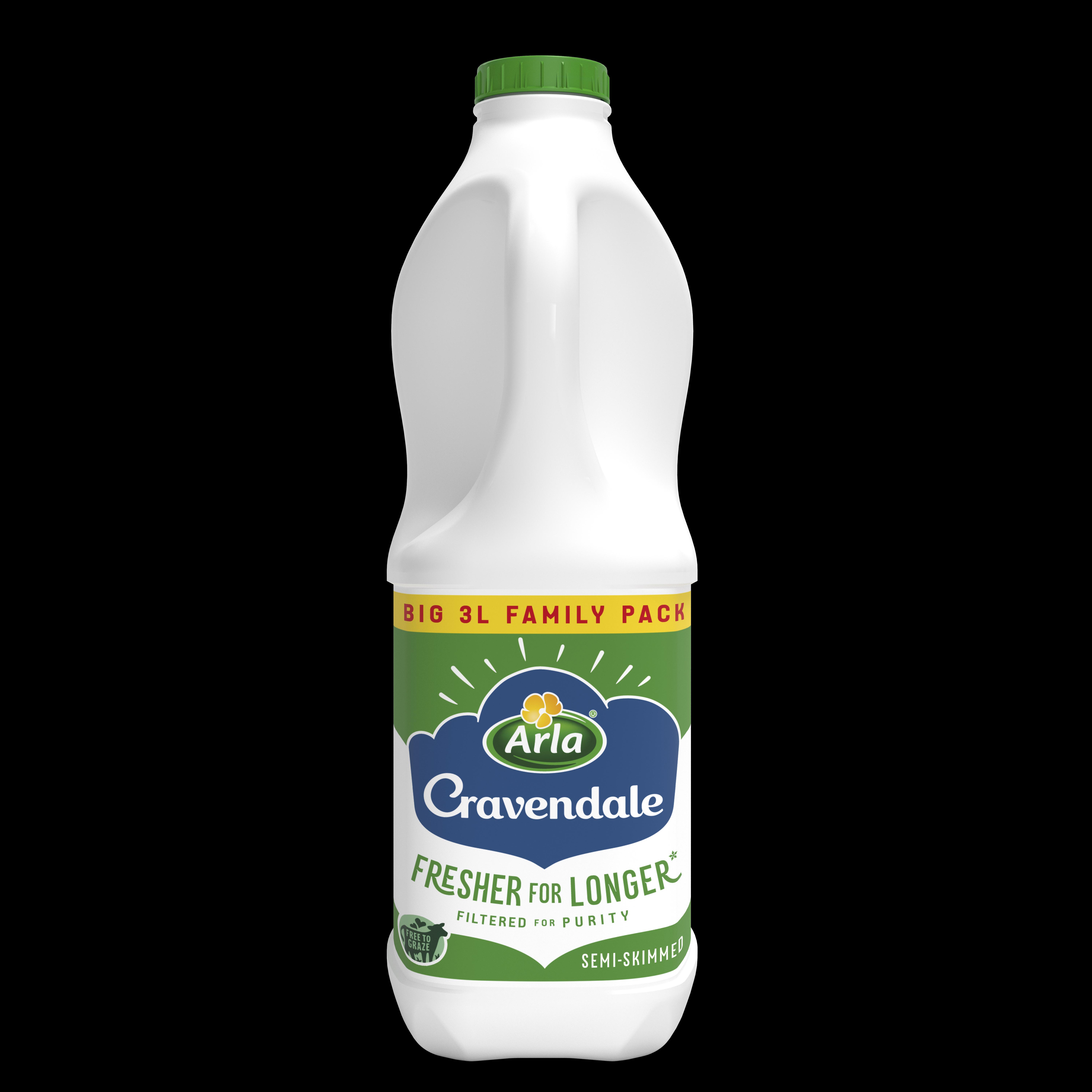 Cravendale Filtered Fresh Semi Skimmed Milk Fresher for Longer 3L thumbnail 2
